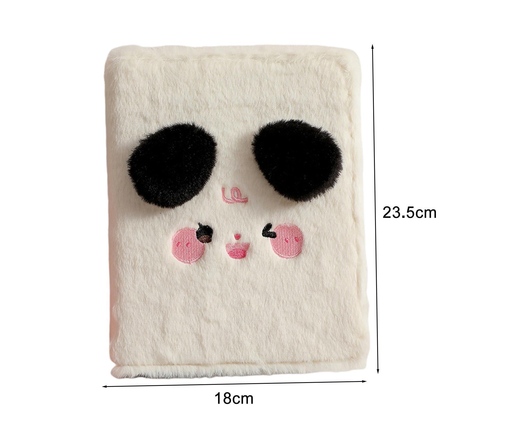 A5 Plush Cartoon Binder with 20 Photo Inner Sleeves Modern Practical Photo Album for Picture Cards Storage - Beige - Image 4