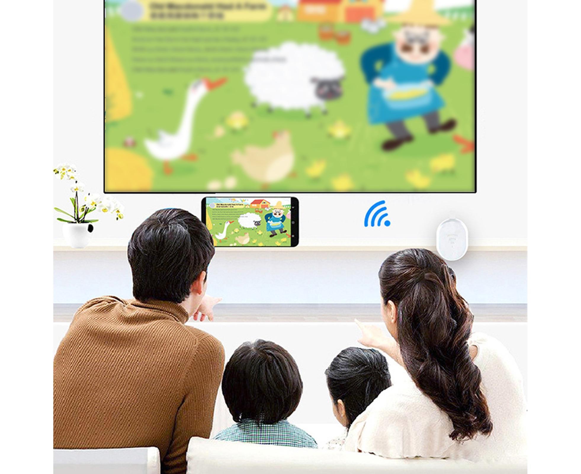 E38 Display Dongle Stable Transmission Widely Compatible 1080P Off-screen Push Video Streamer for Android - White - Image 3