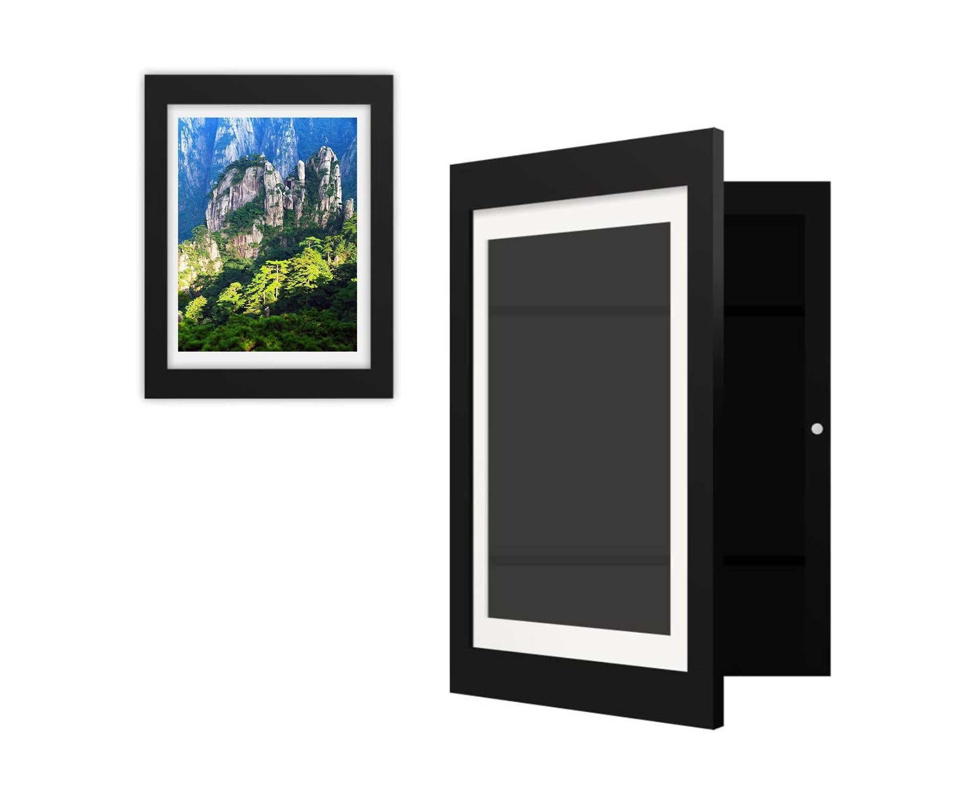 babies Art Frame Front Opening Changeable Wood grip Seal Picture Photo Display Storage Frame Home Supplieslack - Image 4