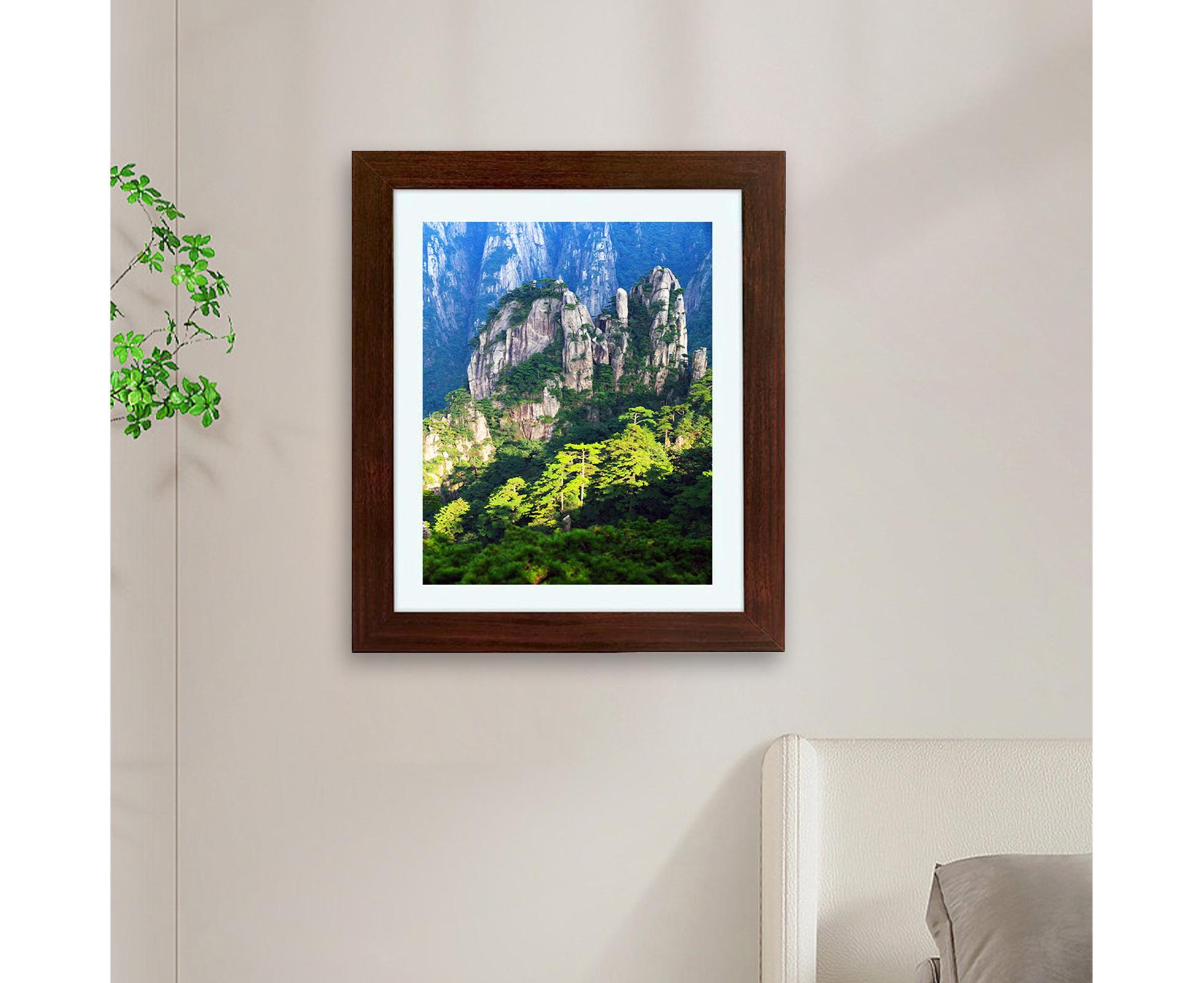 babies Art Frame Front Opening Changeable Wood grip Seal Picture Photo Display Storage Frame Home Suppliesrown - Image 5
