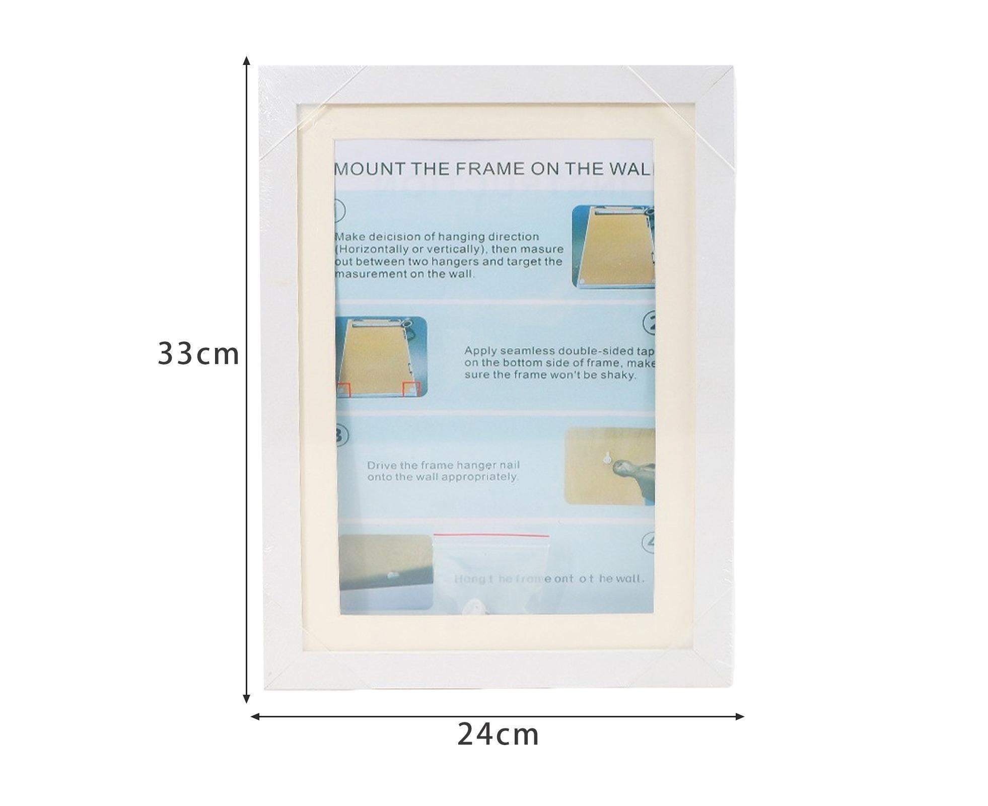 babies Artwork Frame Front Opening Picture Frame High Strength Easy Installation Artwork Craft Photo Frame Hanging Wall Decor - White - Image 2