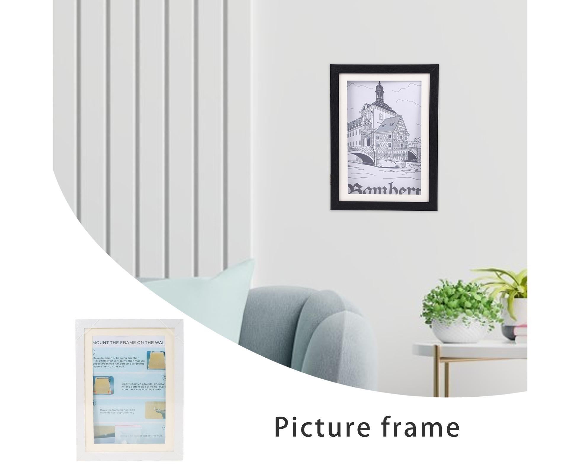 babies Artwork Frame Front Opening Picture Frame High Strength Easy Installation Artwork Craft Photo Frame Hanging Wall Decor - White - Image 4