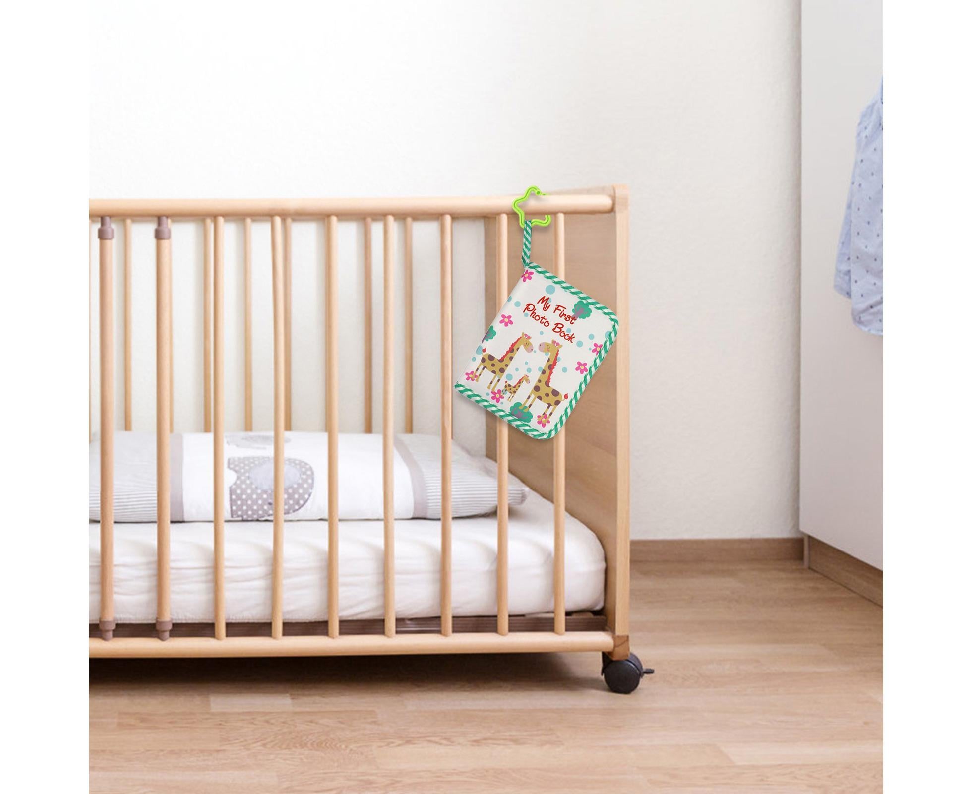 babies Photo Album Promote Brain Development Create Lasting Memories Soft Cloth Photo Book for babiess - Green - Image 3