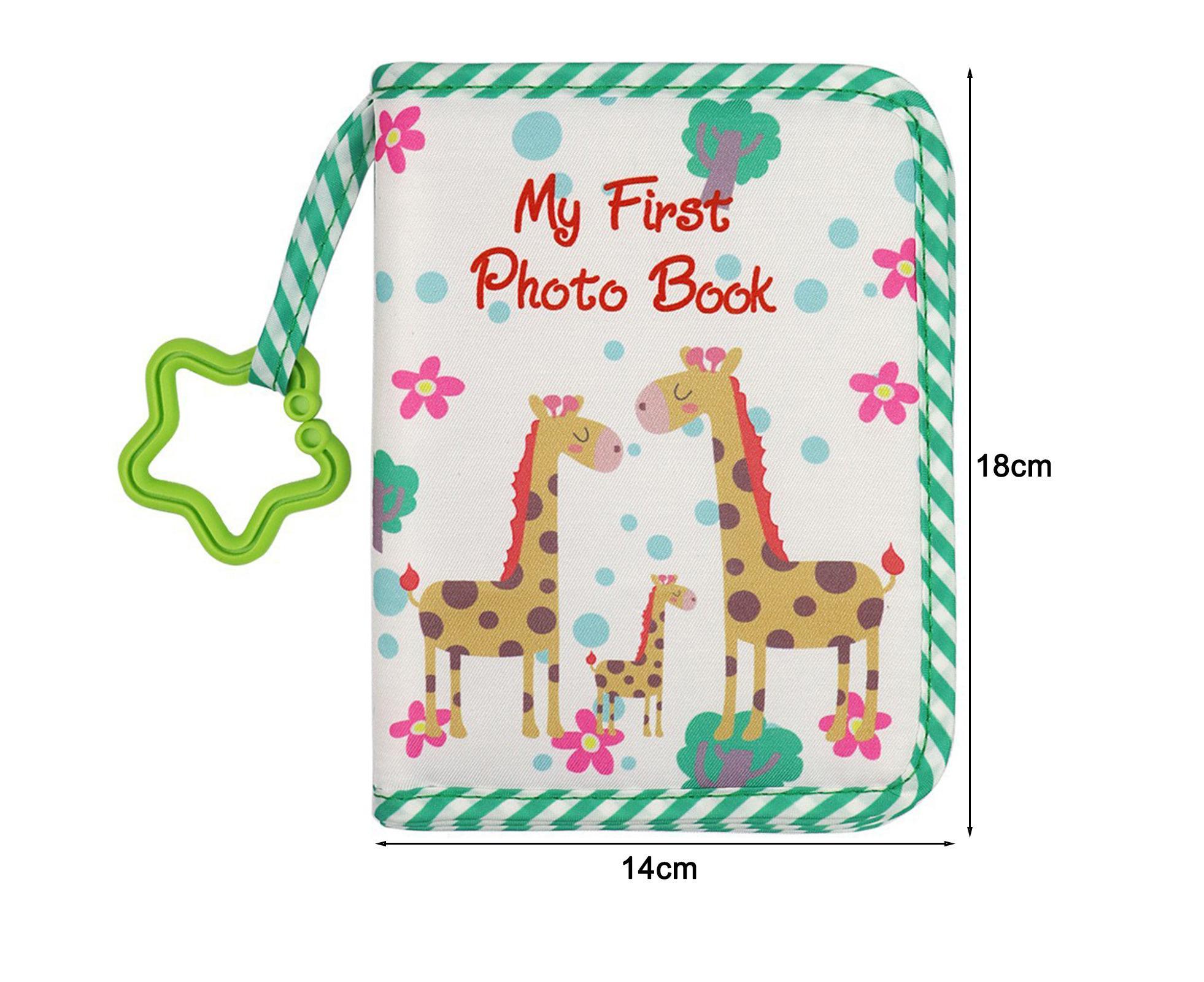 babies Photo Album Promote Brain Development Create Lasting Memories Soft Cloth Photo Book for babiess - Green - Image 5