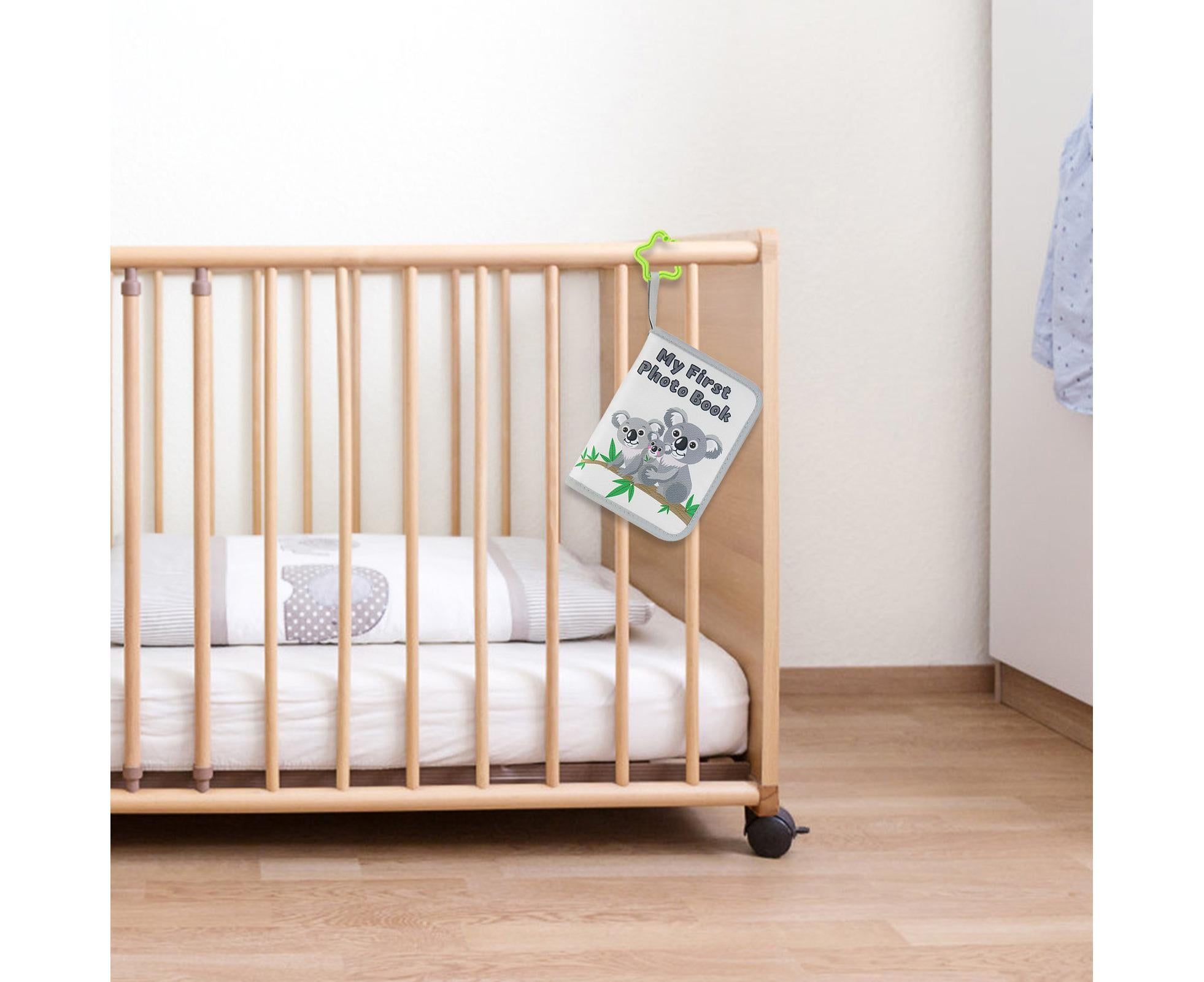 babies Photo Album Promote Brain Development Create Lasting Memories Soft Cloth Photo Book for babiess - Grey - Image 3