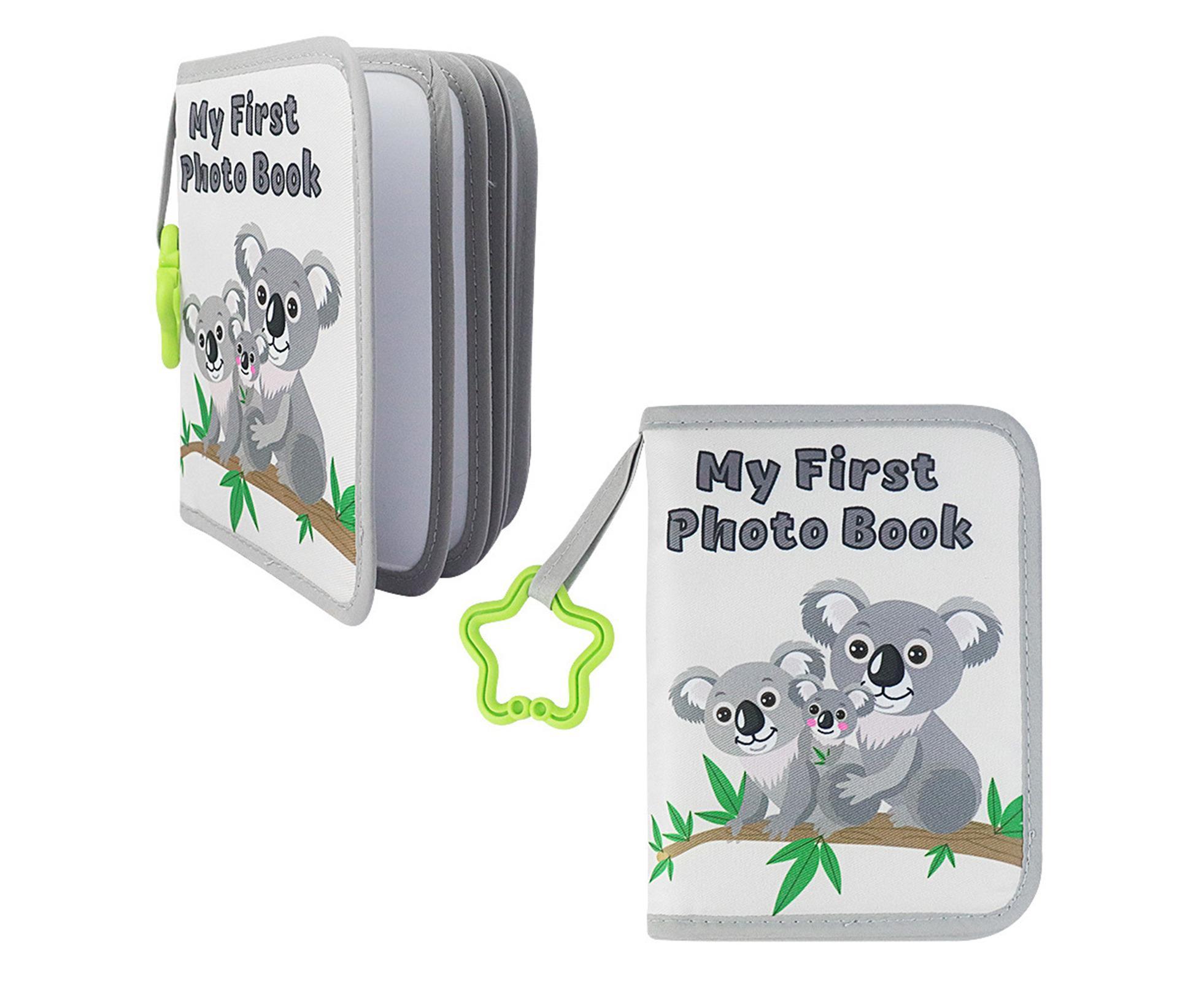 babies Photo Album Promote Brain Development Create Lasting Memories Soft Cloth Photo Book for babiess - Grey - Image 4