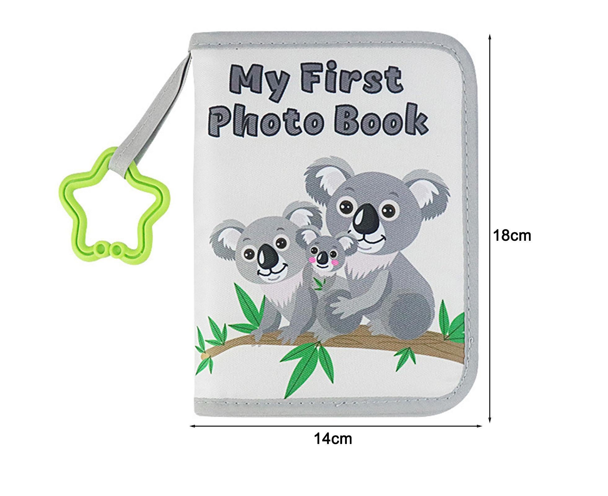 babies Photo Album Promote Brain Development Create Lasting Memories Soft Cloth Photo Book for babiess - Grey - Image 6