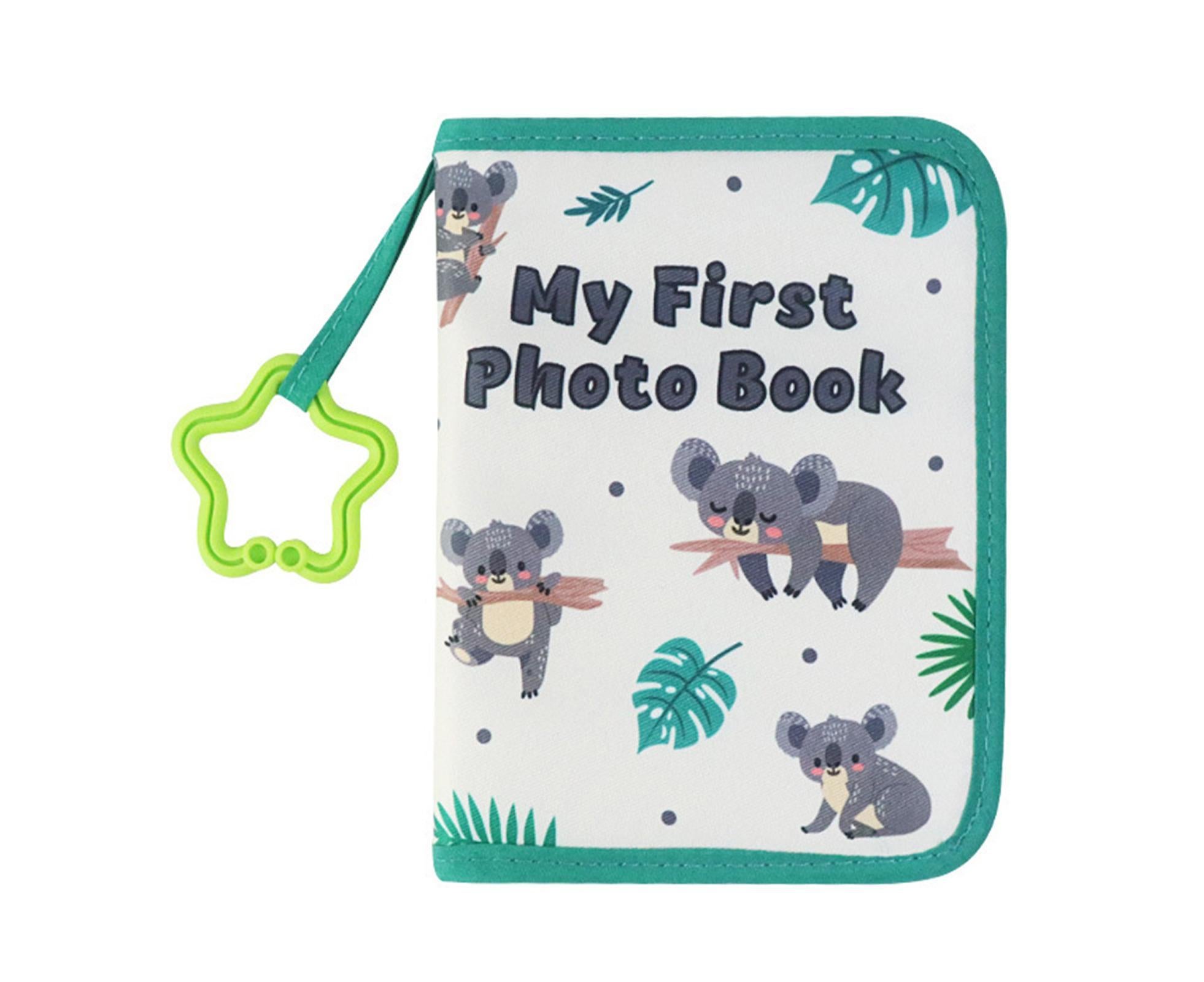 babies Photo Album Promote Brain Development Create Lasting Memories Soft Cloth Photo Book for babiess - Light Green - Image 1