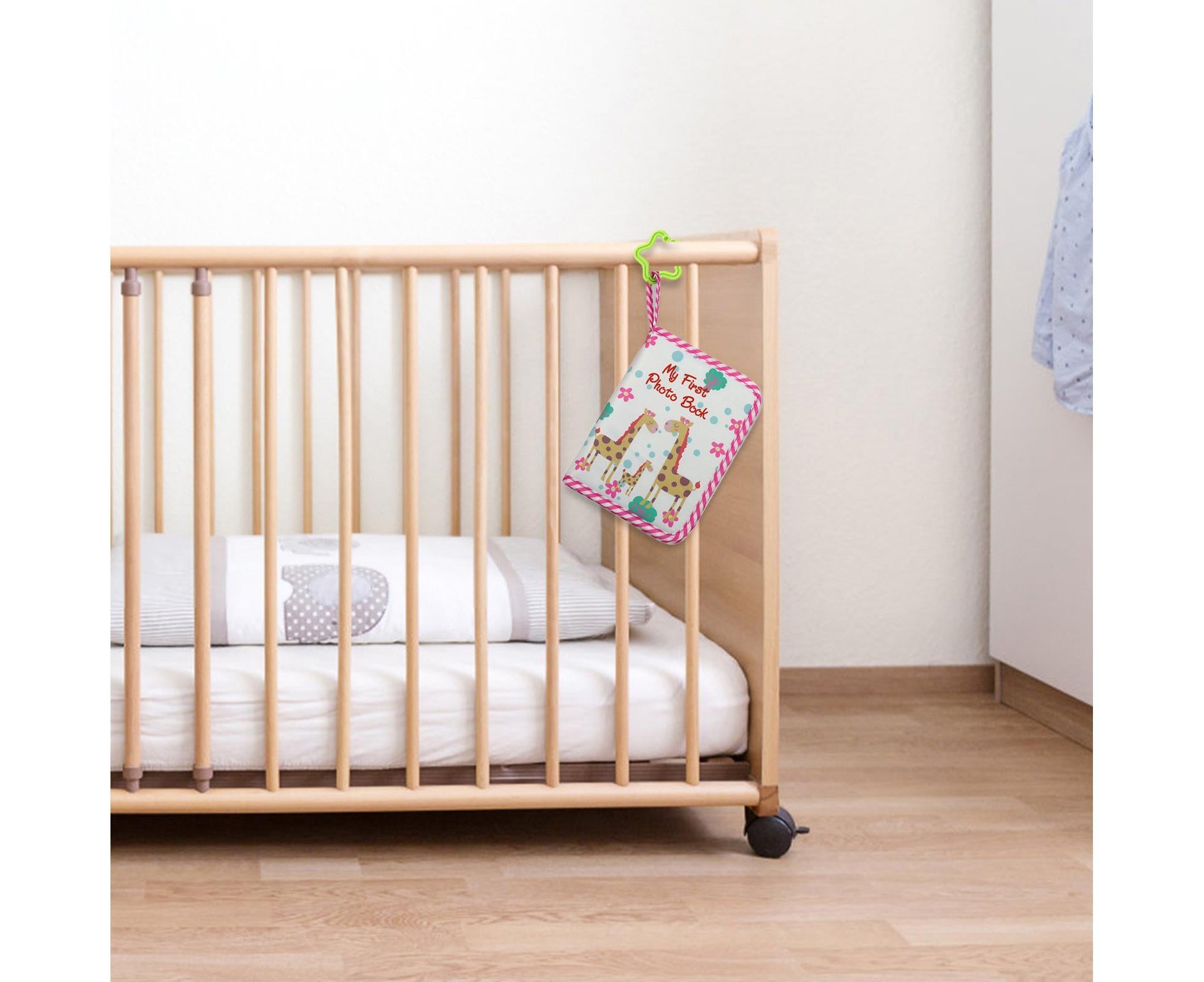 babies Photo Album Promote Brain Development Create Lasting Memories Soft Cloth Photo Book for babiess - Pink - Image 3