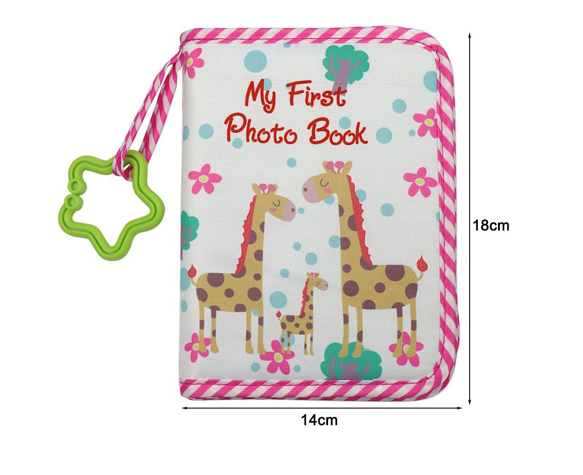 babies Photo Album Promote Brain Development Create Lasting Memories Soft Cloth Photo Book for babiess - Pink - Image 5