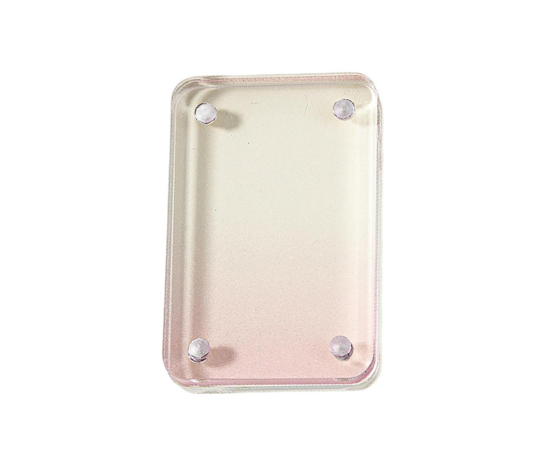 Card Brick grip Suction Transparent Visible DIY Store Photos Gradient Color Flowing Sand Mahjong Size Card Case Album Home Supply - Pink - Image 1