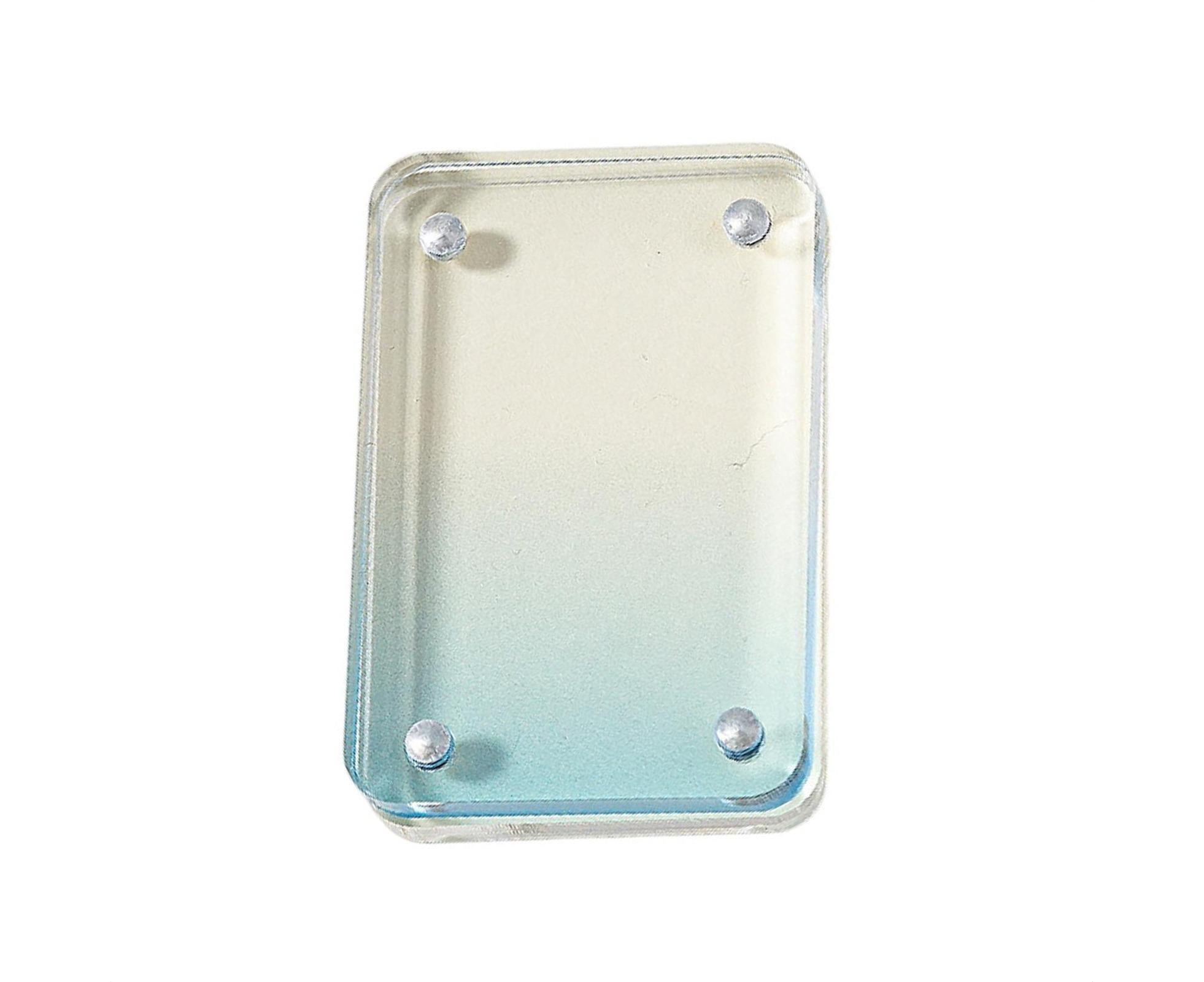 Card Brick grip Suction Transparent Visible DIY Store Photos Gradient Color Flowing Sand Mahjong Size Card Case Album Home Supply - Blue - Image 1