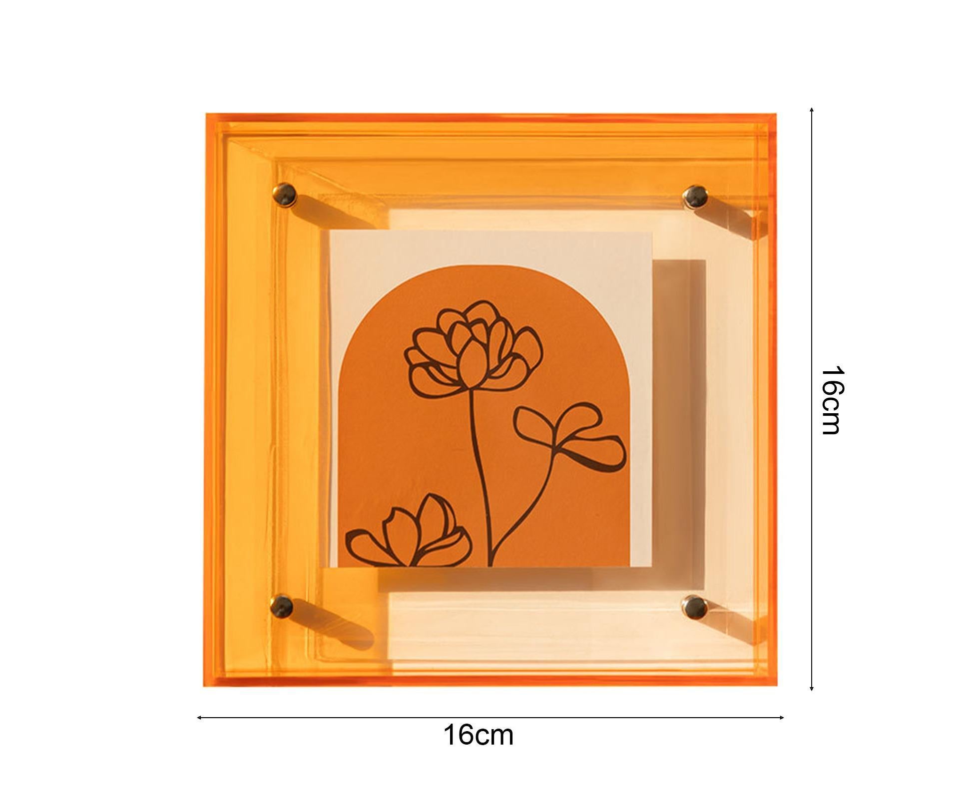 Dazzling Acrylic Photo Frame Ornaments Printing And Framing Creative Picture Frame Display DIY Wash Photos Home Decor - Grey - Image 2
