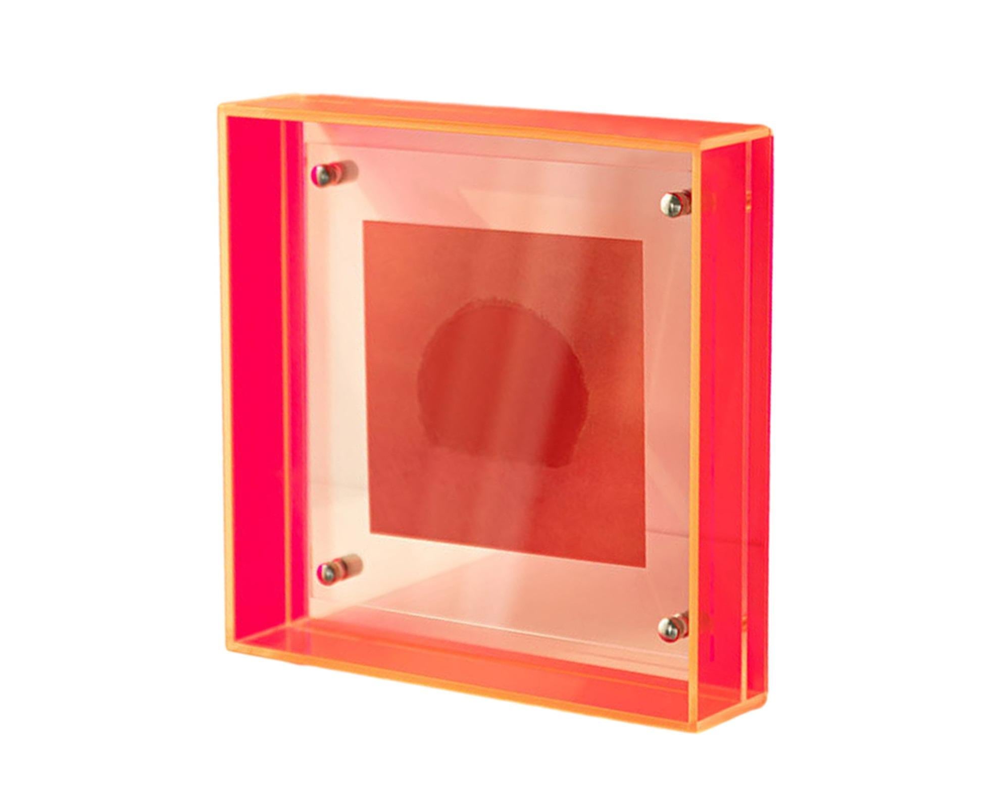 Dazzling Acrylic Photo Frame Ornaments Printing And Framing Creative Picture Frame Display DIY Wash Photos Home Decor - Red - Image 1