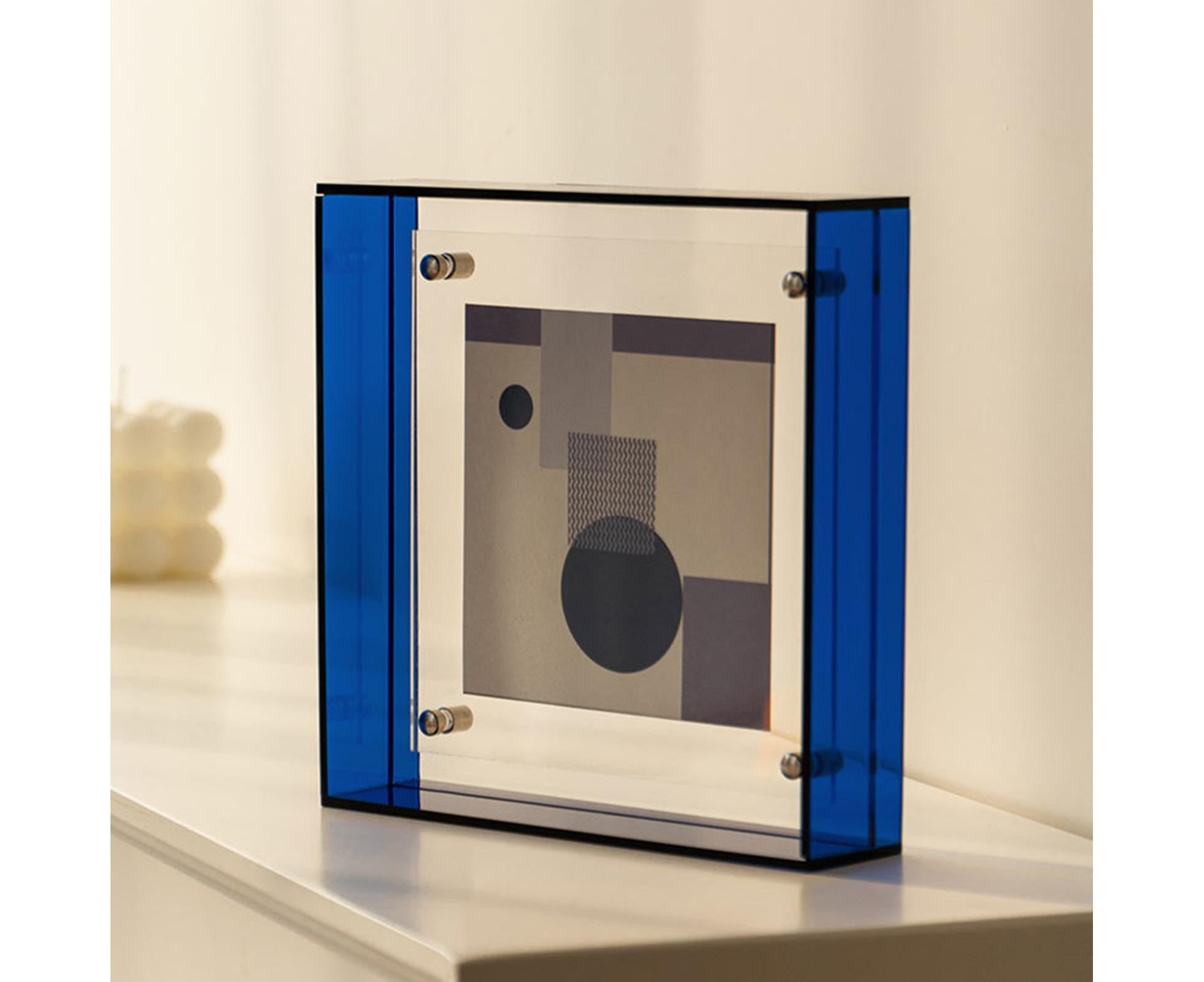 Dazzling Acrylic Photo Frame Ornaments Printing And Framing Creative Picture Frame Display DIY Wash Photos Home Decor - Blue - Image 6