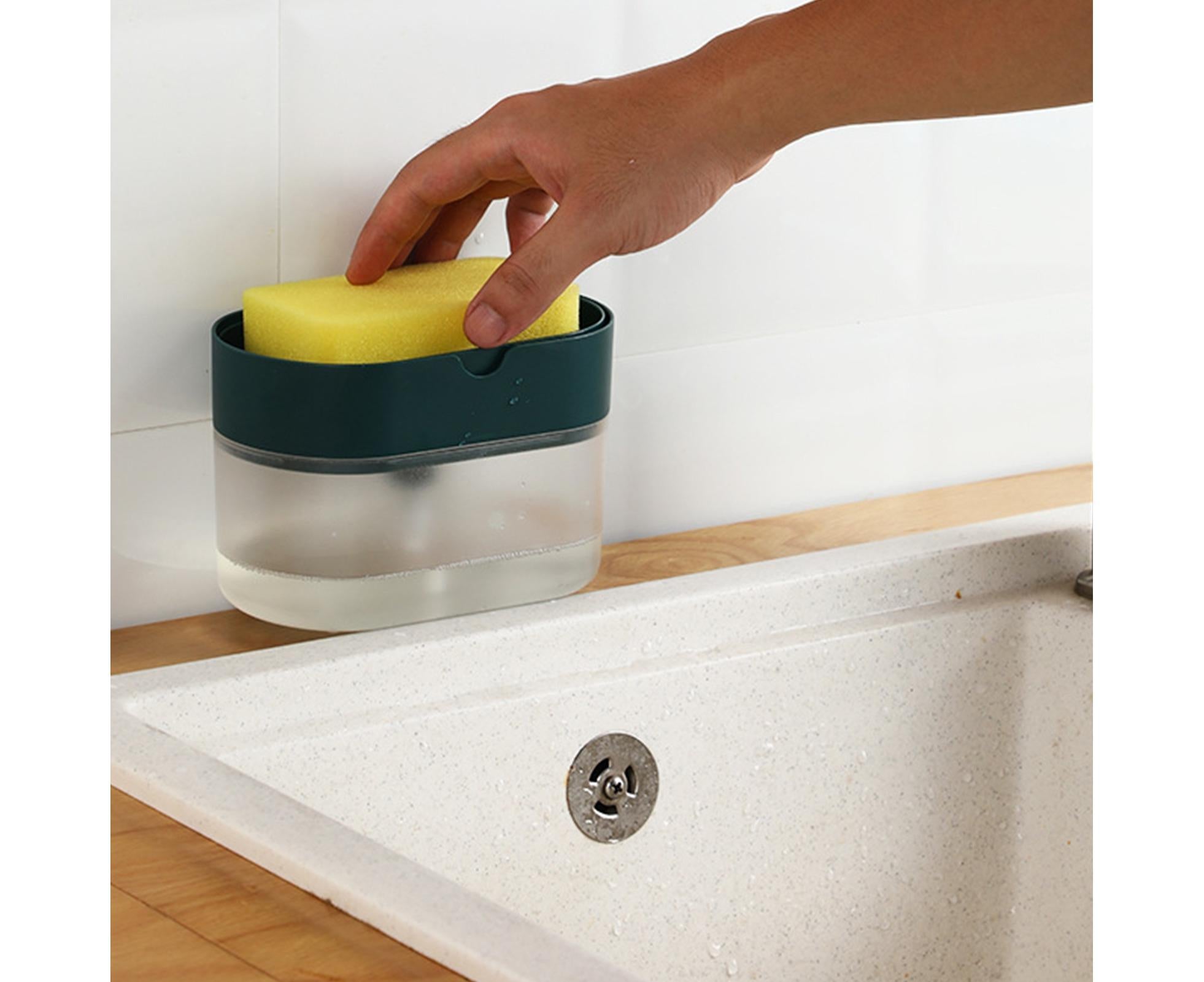 Dish Soap Dispenser Detachable 2 in1 Plastic Wide Application Soap Pump Dispenser for Kitchen - Image 5