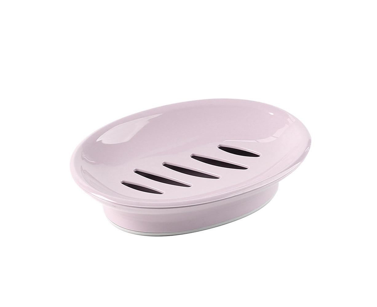 Double Layers Oval Soap Storage Holder Box Stand Kitchen Bathroom Accessories-Green - Image 7