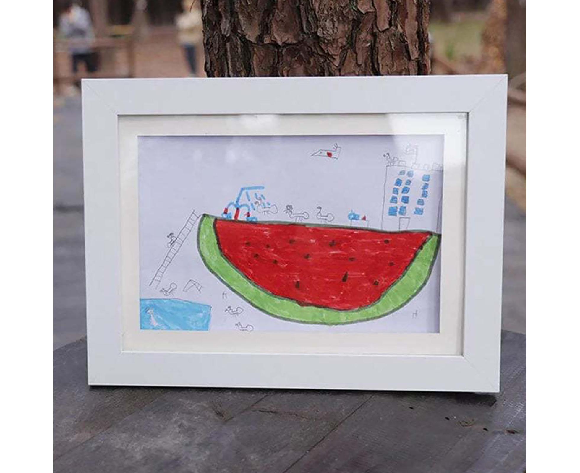 Flip Photo Frame Front Opening Picture Display Artwork Easy to Use Versatile Design Picture Display Stands - White - Image 4