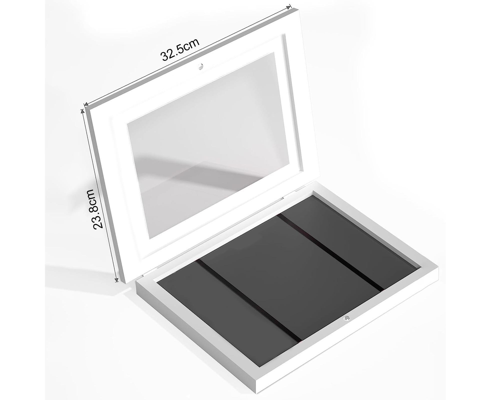 Flip Photo Frame Front Opening Picture Display Artwork Easy to Use Versatile Design Picture Display Stands - Black - Image 2