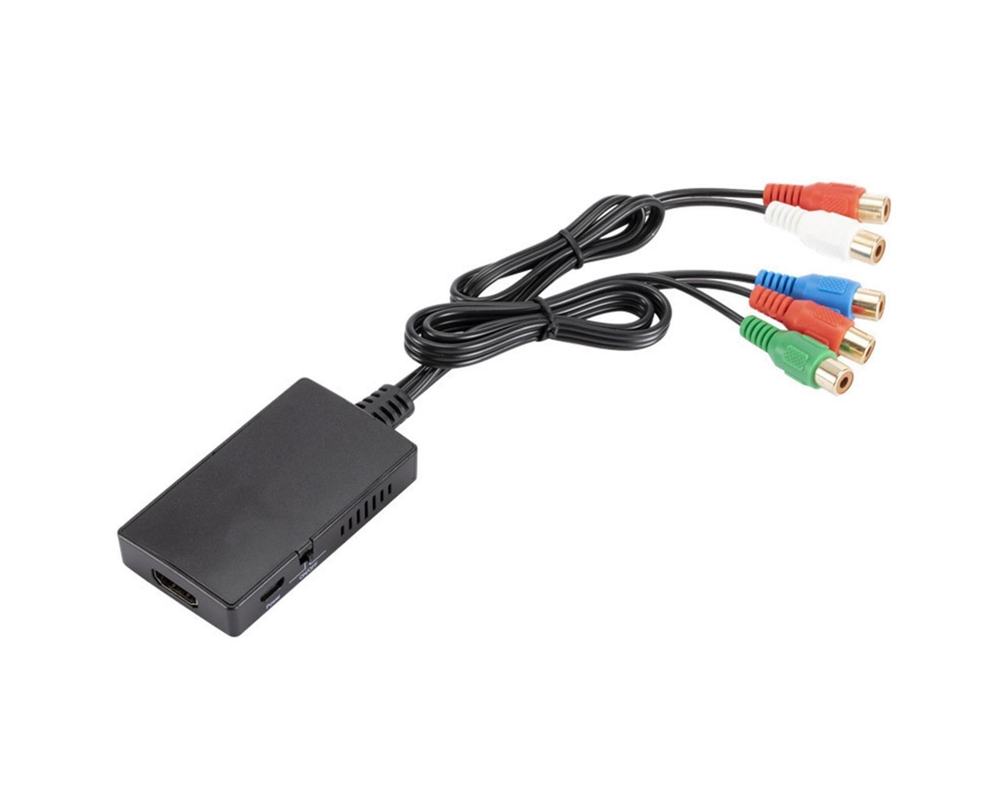 HDMI-compatible Converter No Distortion Portable Black Quick Transmission HDMI-compatible to YPBPR Converter for Projector - Black - Image 2