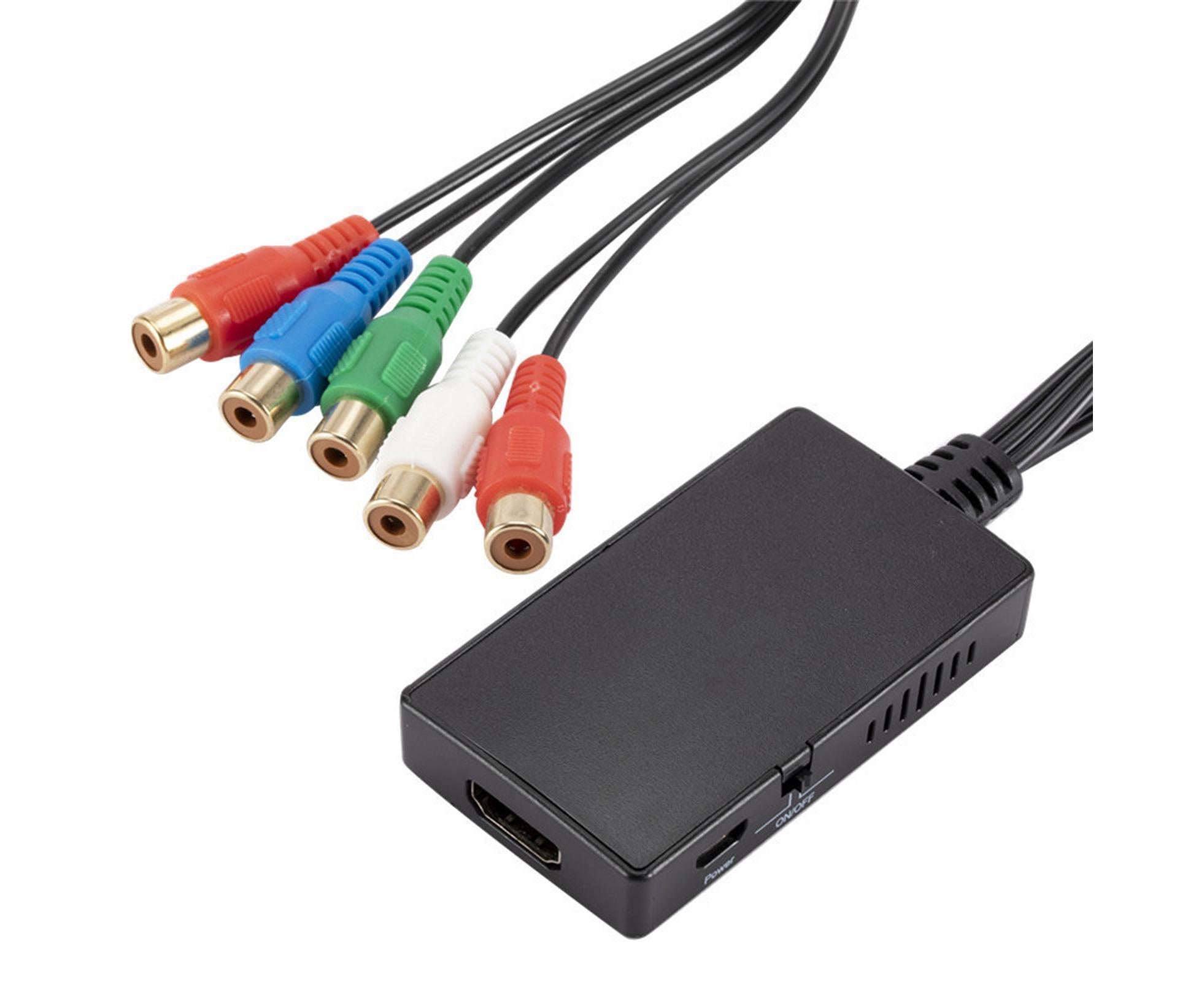 HDMI-compatible Converter No Distortion Portable Black Quick Transmission HDMI-compatible to YPBPR Converter for Projector - Black - Image 6