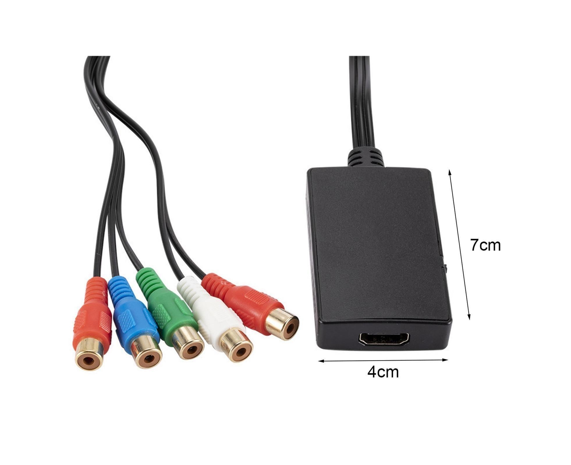 HDMI-compatible Converter No Distortion Portable Black Quick Transmission HDMI-compatible to YPBPR Converter for Projector - Black - Image 7