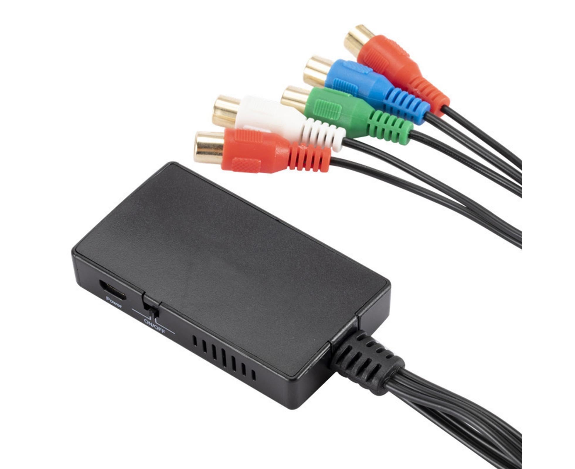HDMI-compatible Converter No Distortion Portable Black Quick Transmission HDMI-compatible to YPBPR Converter for Projector - Black - Image 8