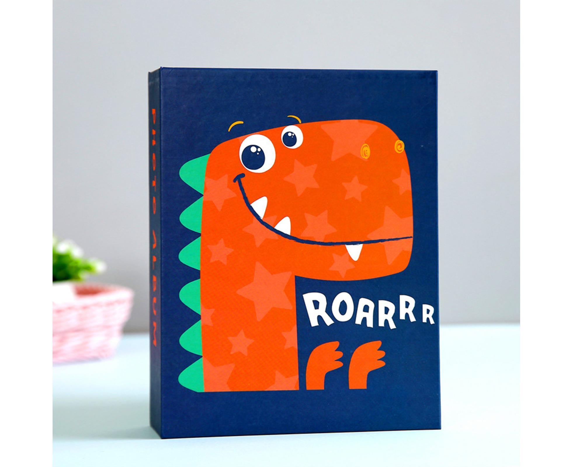 Hardcover Photo Album Large Capacity 100 Clear Pockets DIY Family Wedding Anniversary Picture Collection Photo Holder Home Supplies - Orange - Image 3