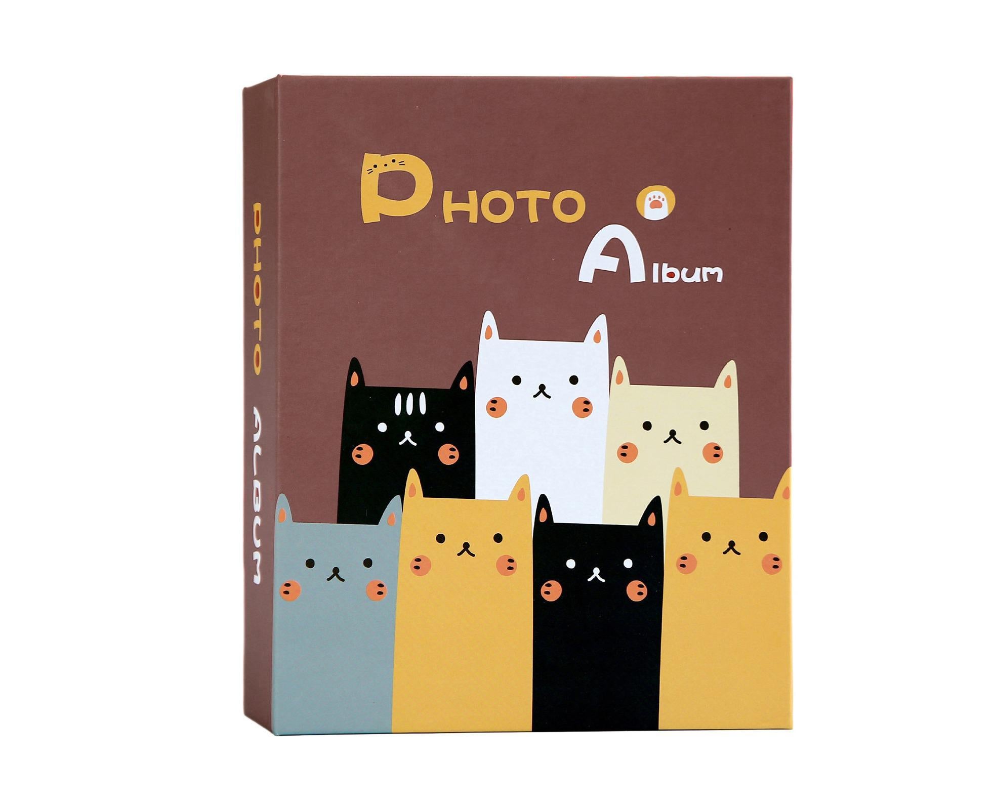 Hardcover Photo Album Large Capacity 100 Clear Pockets DIY Family Wedding Anniversary Picture Collection Photo Holder Home Suppliesrick Red - Image 1