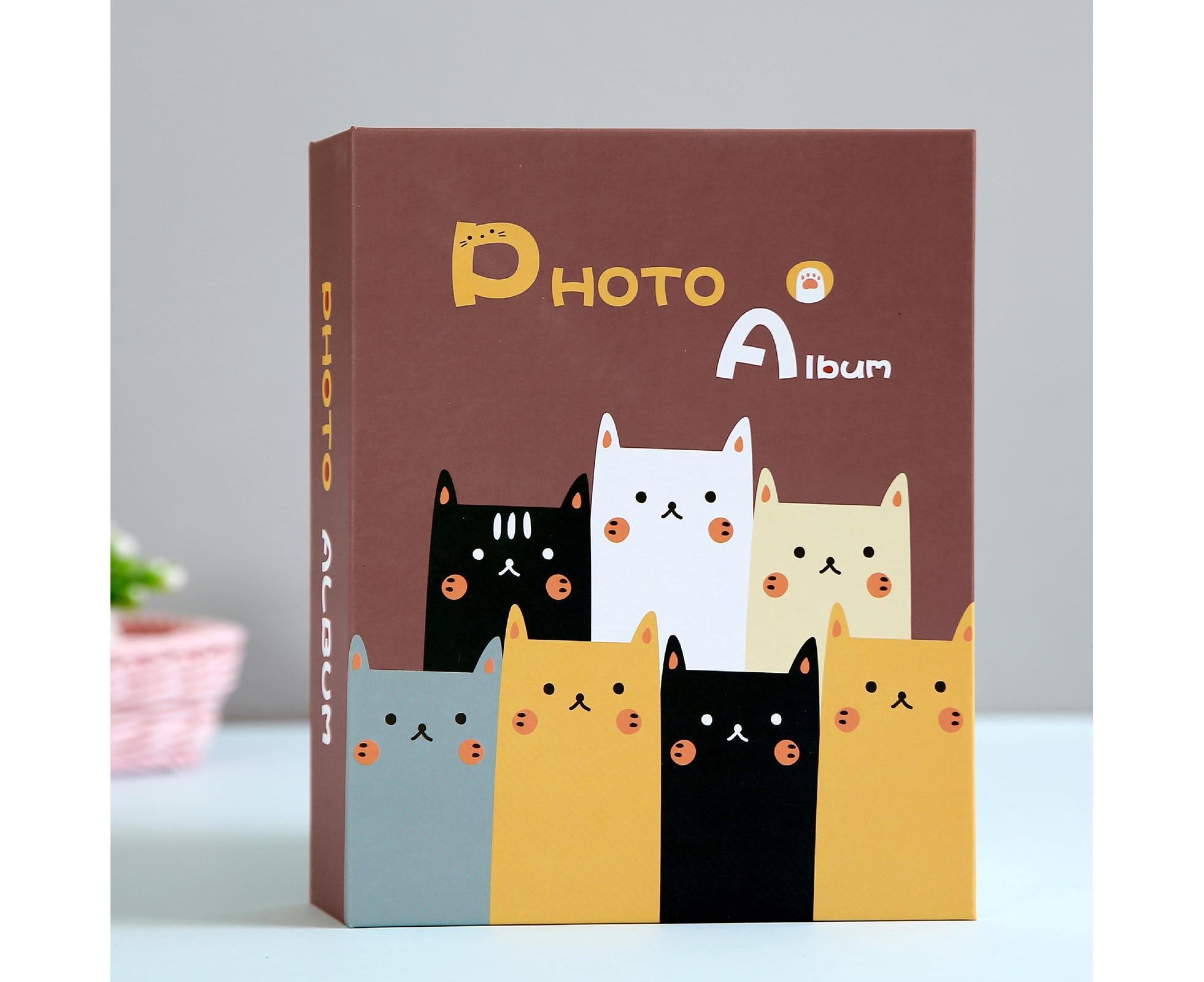 Hardcover Photo Album Large Capacity 100 Clear Pockets DIY Family Wedding Anniversary Picture Collection Photo Holder Home Suppliesrick Red - Image 3