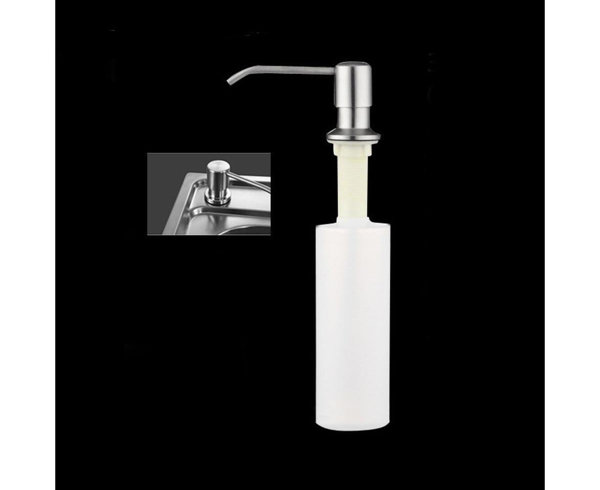 Kitchen Bathroom Stainless Steel Pump Lotion Sink Soap Dispenser Press Bottle - Image 1