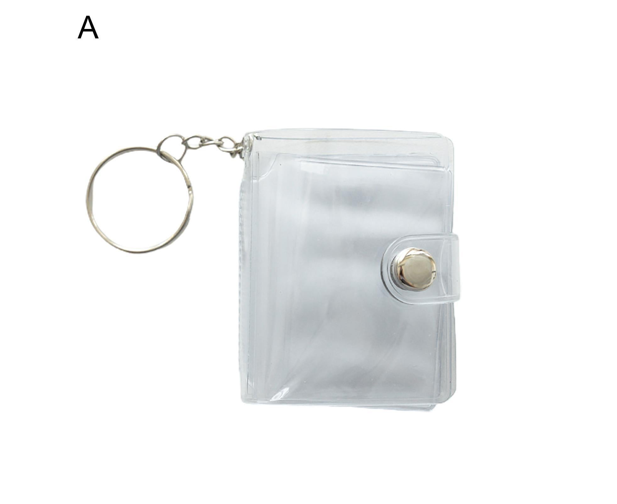 Mini Photo Album Flip Page Sequins Transparent Snap Hanging Ring 16 Pockets Card Photo Holder Memory Giftlear - Image 3