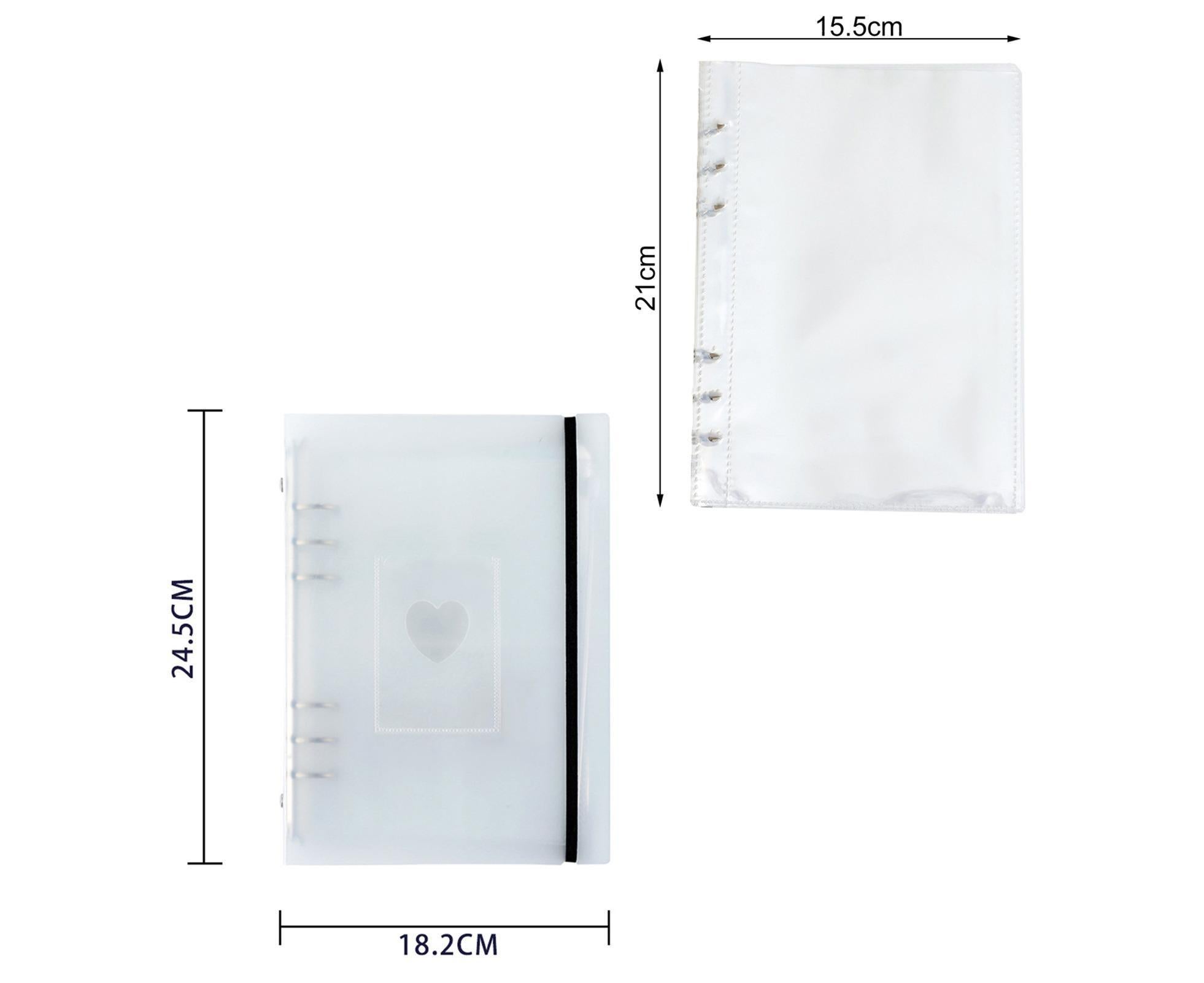 Photo Album Large Capacity Inserted Type Dustproof Souvenir A5 Loose-leaf 3 Inches Stars Photos Binder for Student - Image 2