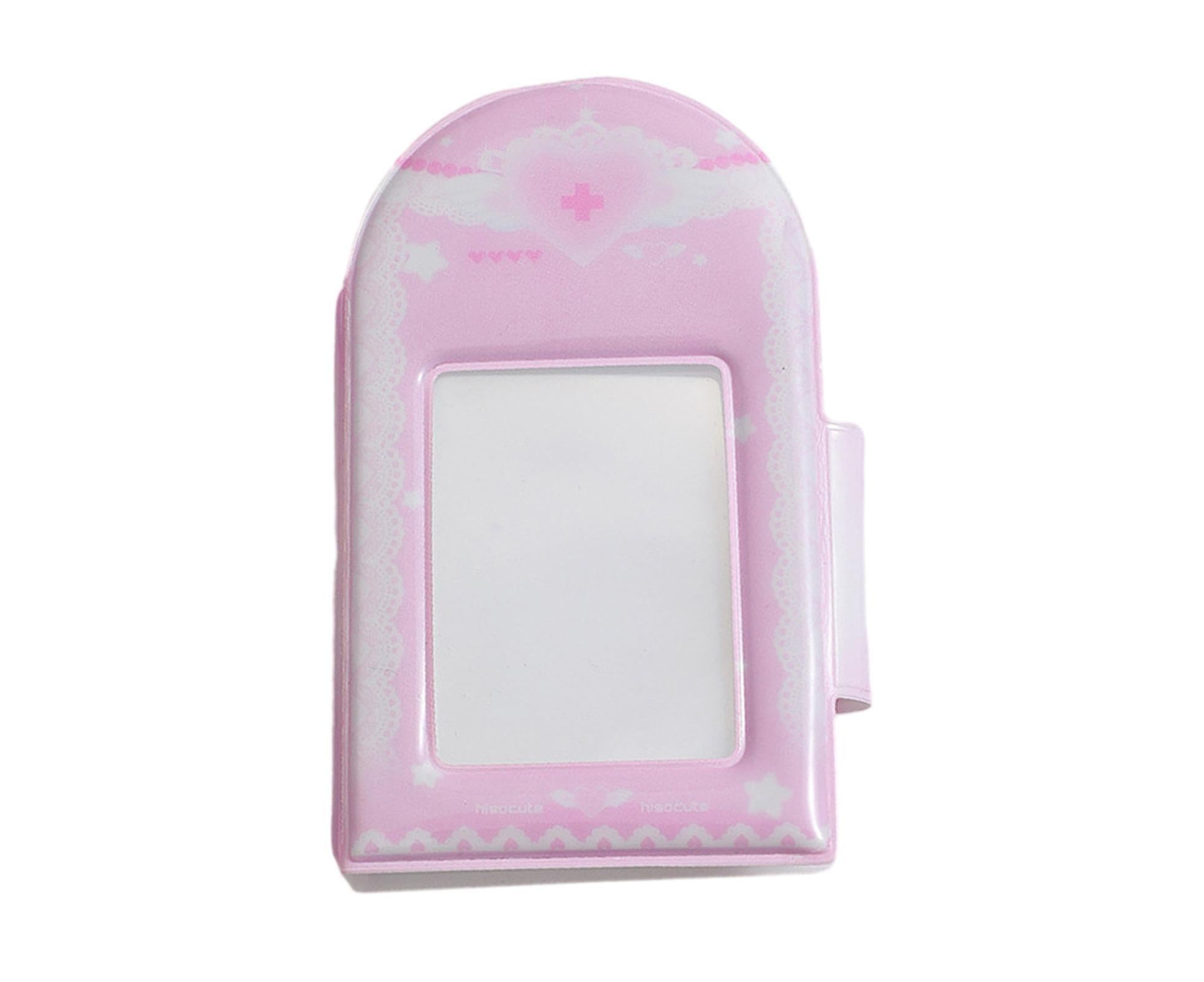 Photo Album Large Capacity Waterproof Insert Type PVC 3 Inch 40 Pages Picture Album  Card Storage Binder Friends Gift - Pink - Image 1