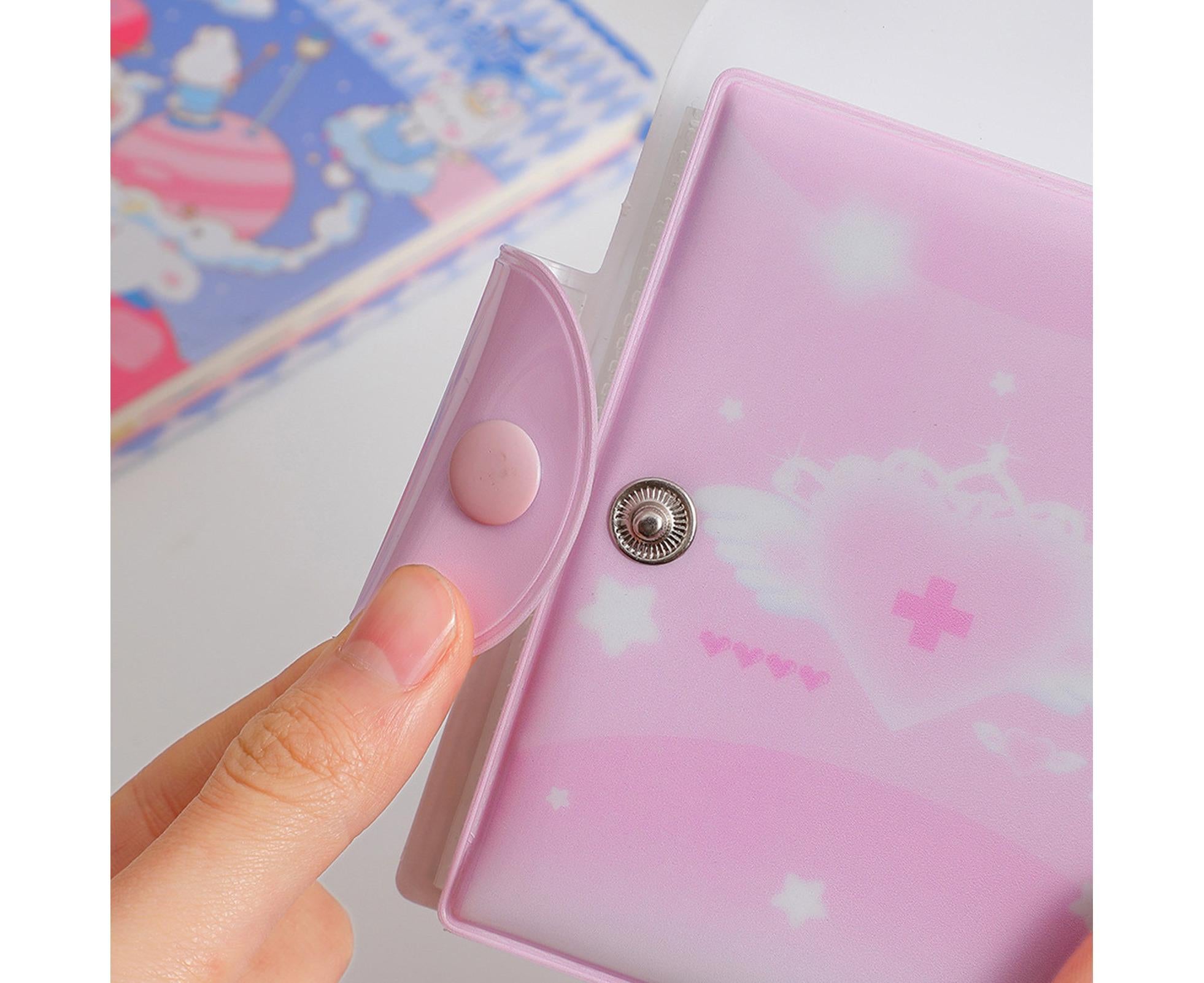 Photo Album Large Capacity Waterproof Insert Type PVC 3 Inch 40 Pages Picture Album  Card Storage Binder Friends Gift - Pink - Image 5
