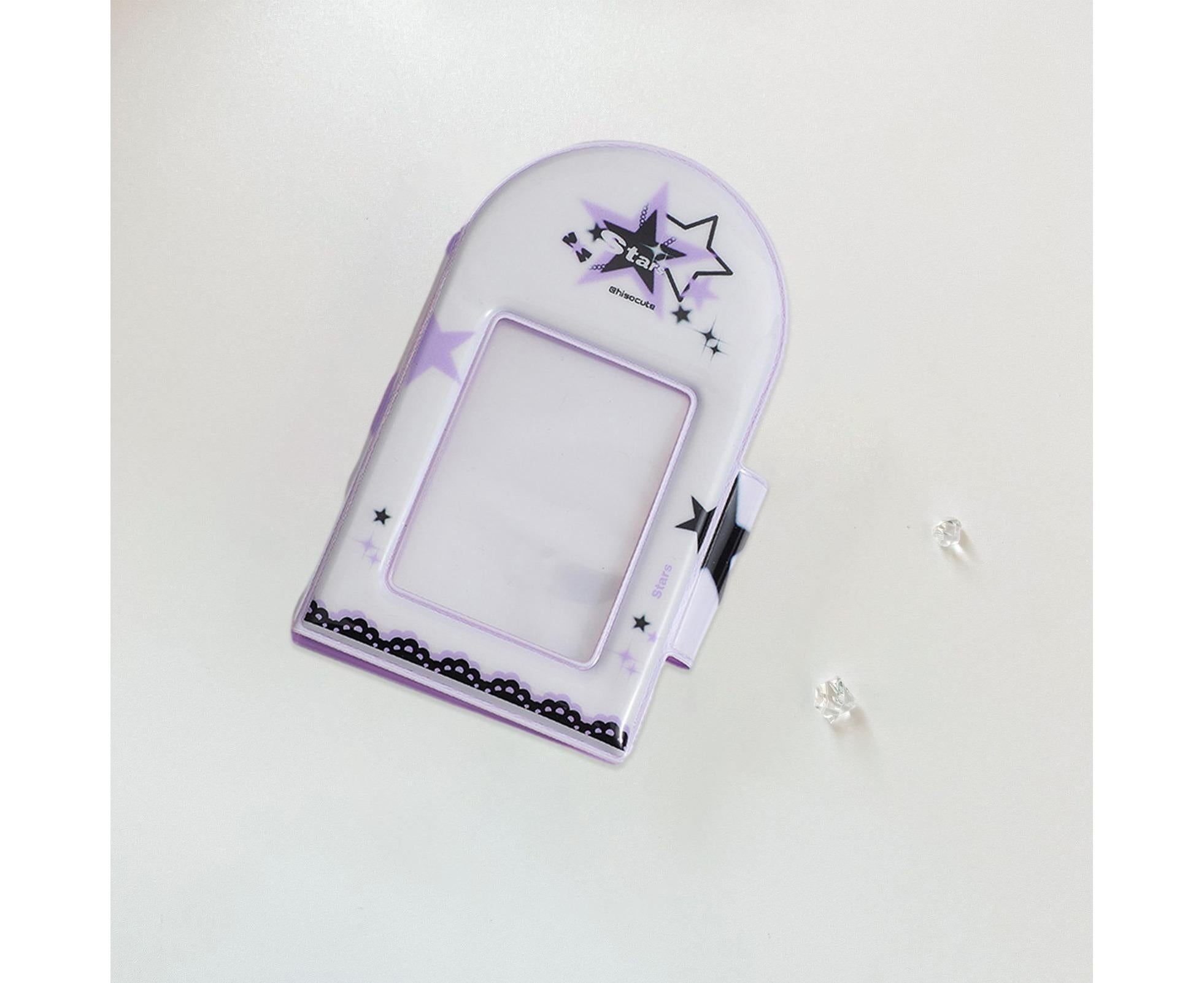 Photo Album Large Capacity Waterproof Insert Type PVC 3 Inch 40 Pages Picture Album  Card Storage Binder Friends Gift - Purple - Image 4