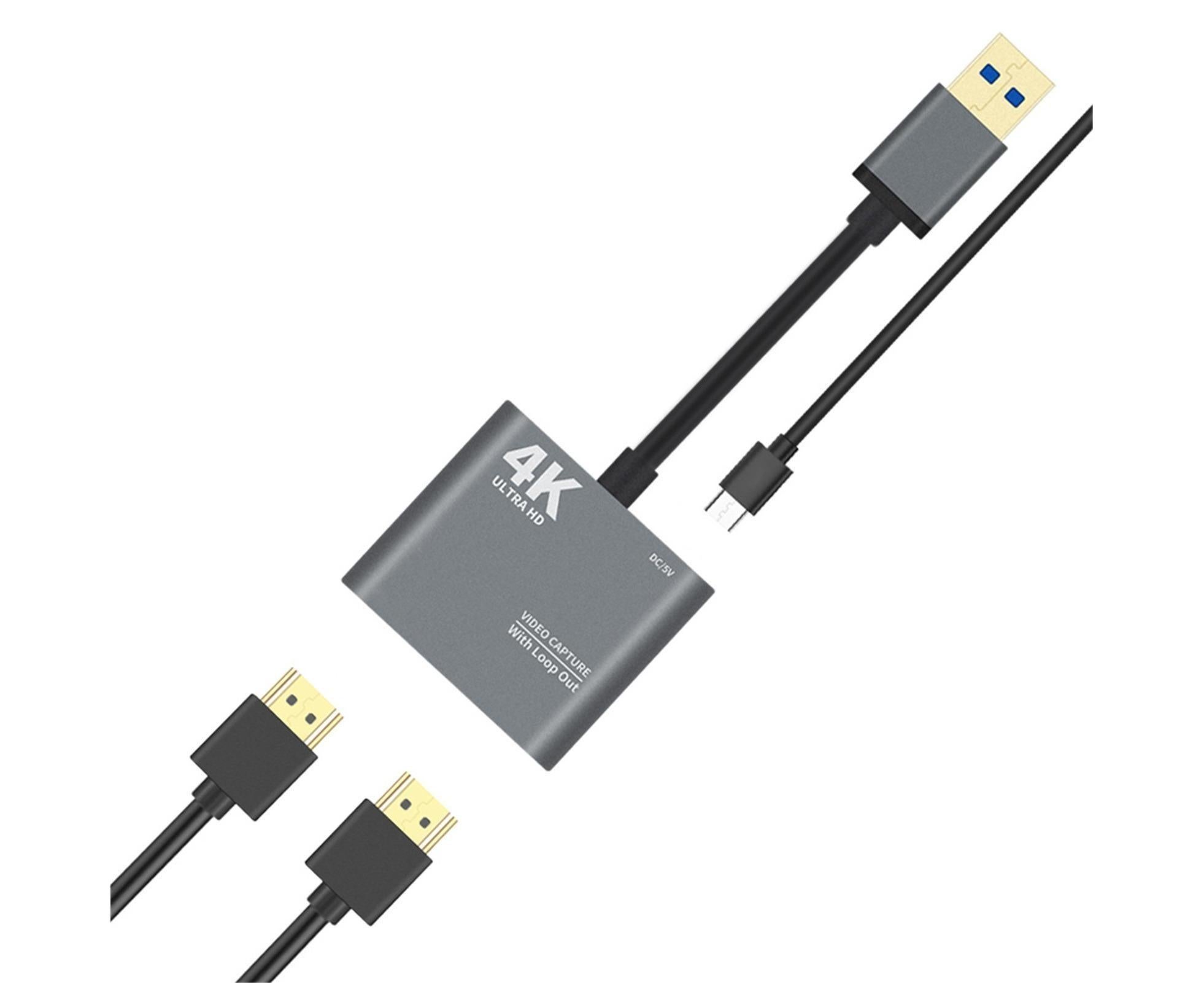 HDMI-compatible to USB High Clarity Board Game Record Live Streaming Broadcast Video Capture Card - Grey - Image 7
