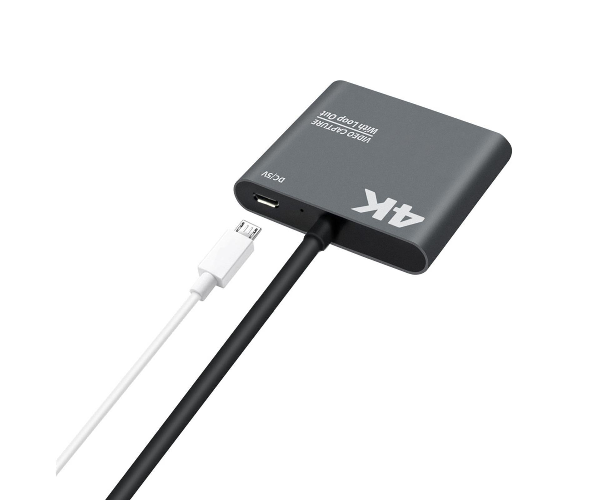 HDMI-compatible to USB High Clarity Board Game Record Live Streaming Broadcast Video Capture Card - Grey - Image 8