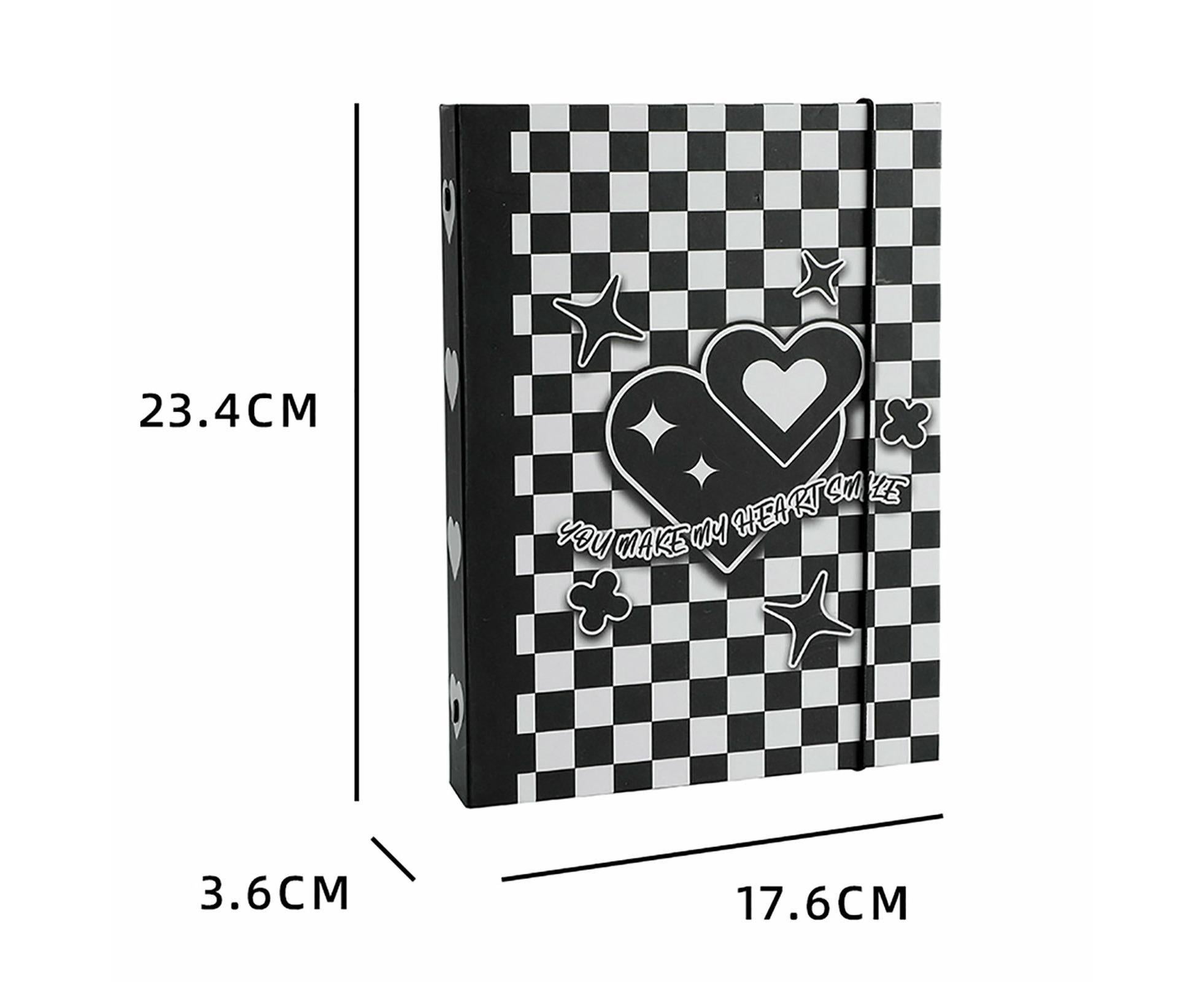 Photo Album with Lanyard 6 Holes Loose-leaf Type 3 Inches Album Collection Book Student Supplies - White - Image 2