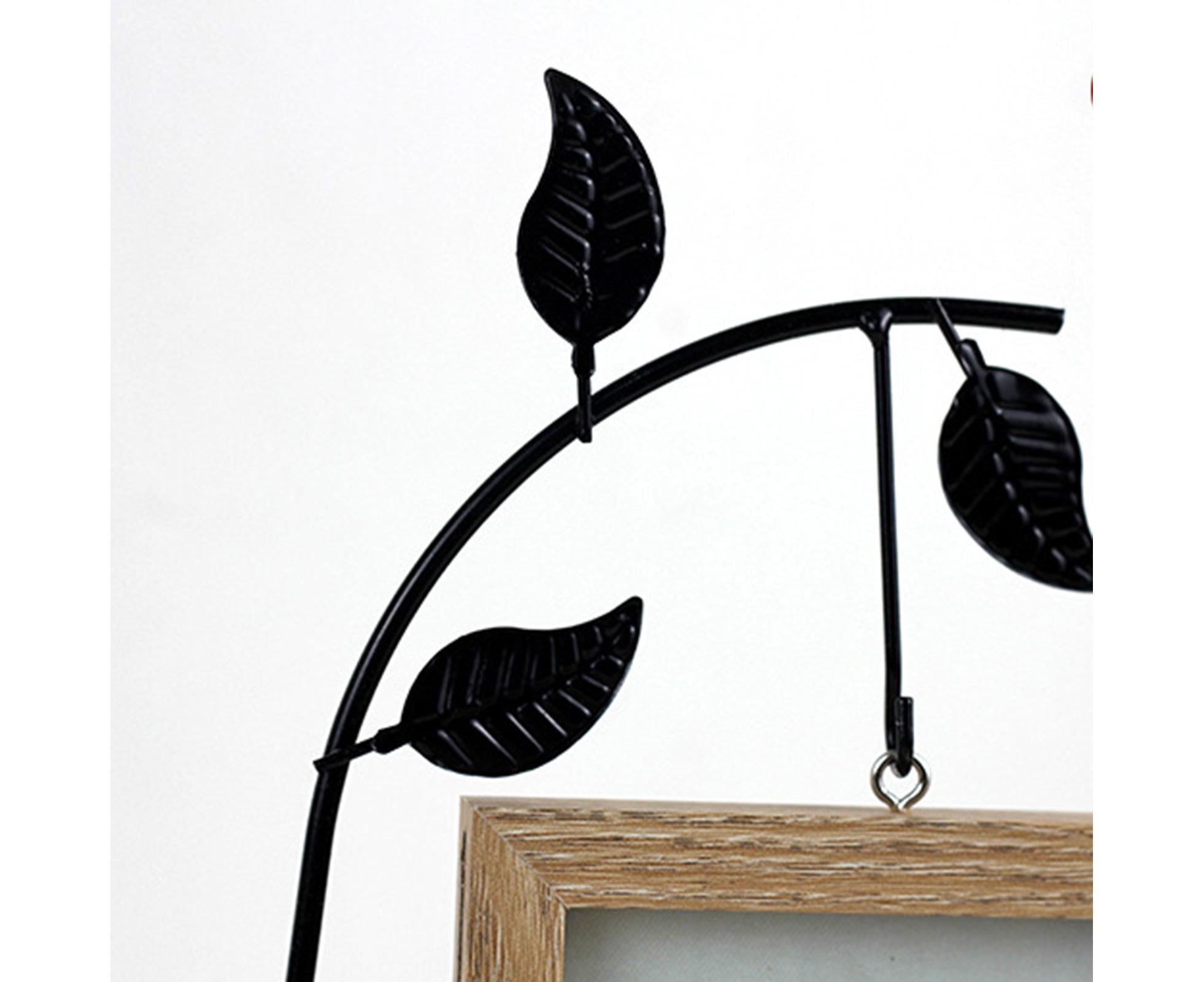 Picture Frame Double Sided Stable Base Smooth Edge High Strength Rustproof Decorative Burr Free Desktop Photo Frame with Hydroponic Vase Home Supplies - Image 6