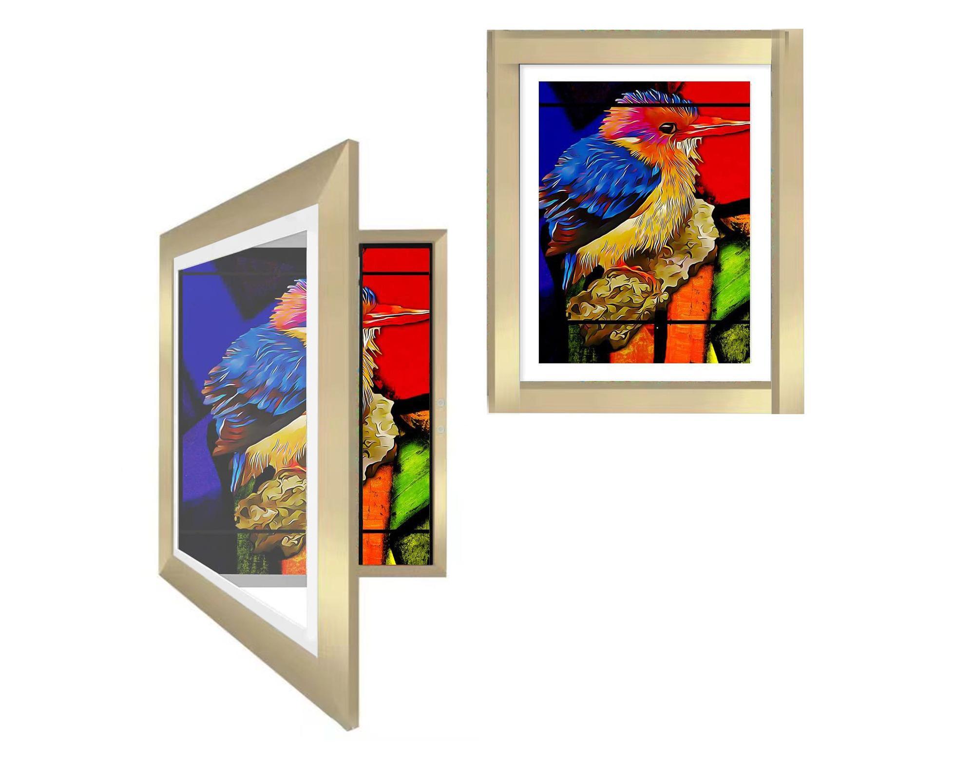 Picture Frame Front-Opening Shatter Resistant Decorative Changeable Not Easily Deformed Display Photo Easy to Use babies Artwork Picture Frame Home Decor - Golden - Image 3