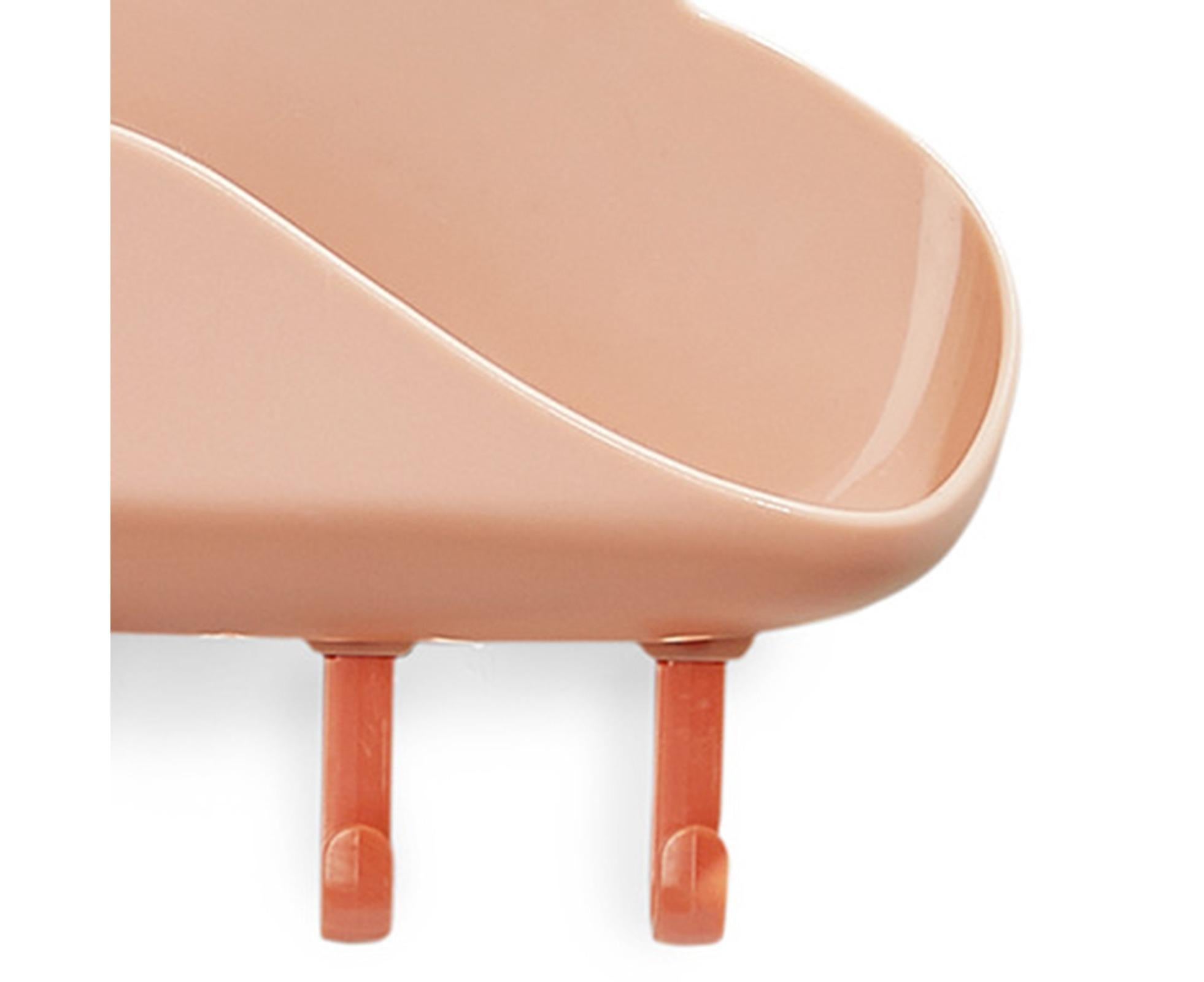 Selfdhesive Soap Box Hooked Cloud Shape Long Lasting Storage Shelf for Home-Red - Image 2