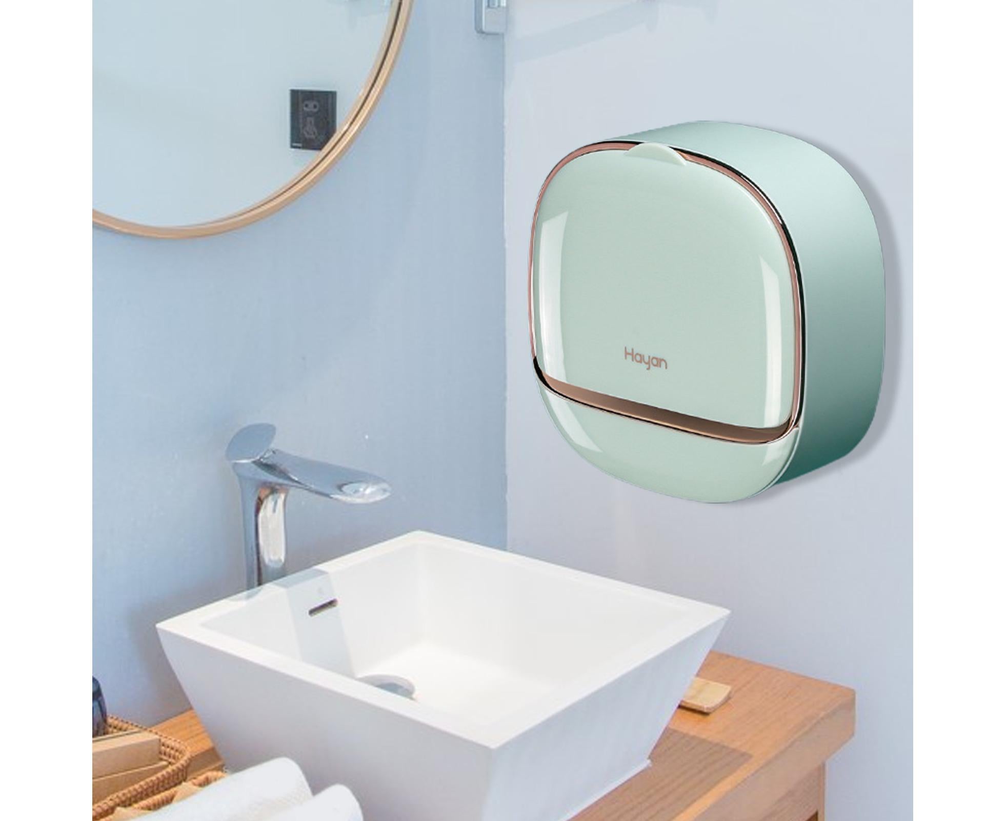 Soap Box Flip Cover Waterproof Dust-proof Wall-Mounted Soap Holder with Lid for Bathroom -Mint Green - Image 2