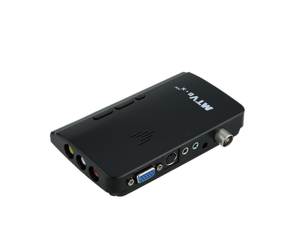 Mini TV Box Digital Computer RF AV to VGA HDTV Programs Tuner Receiver Monitor - Black - Image 1