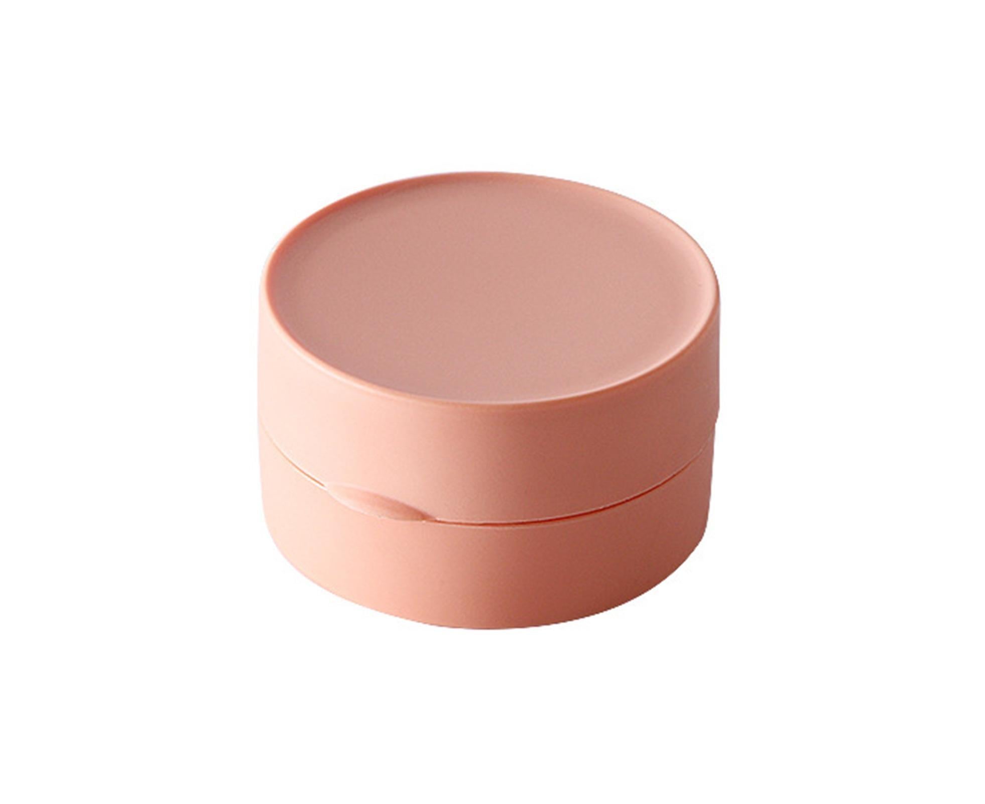 Soap Box Small Exquisite Simple Sealed Soap Case Solid Color Storage Box Bathroom Gadget for Home-Pink S - Image 1