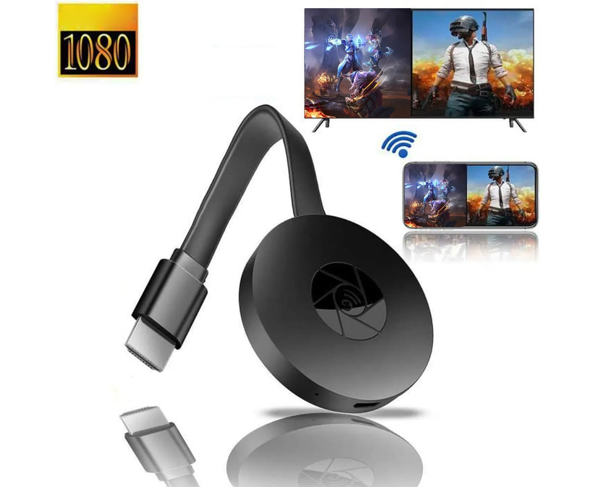 Phone Projection Device High Resolution High-speed Transmission Plug Play WiFi HDMI-compatible Mobile Phone Screen Projector for Home T- Black - Image 1