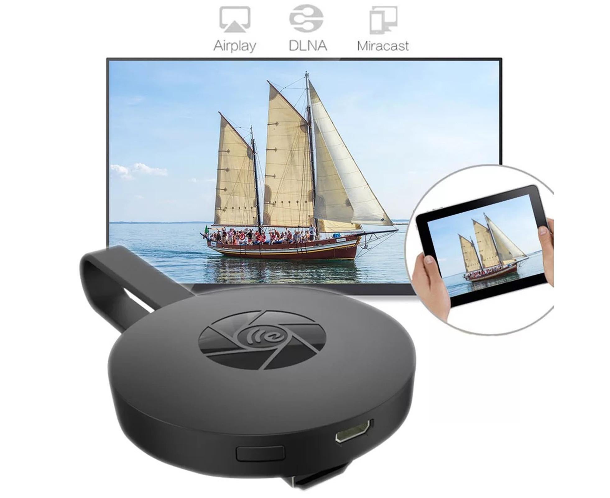 Phone Projection Device High Resolution High-speed Transmission Plug Play WiFi HDMI-compatible Mobile Phone Screen Projector for Home T- Black - Image 3