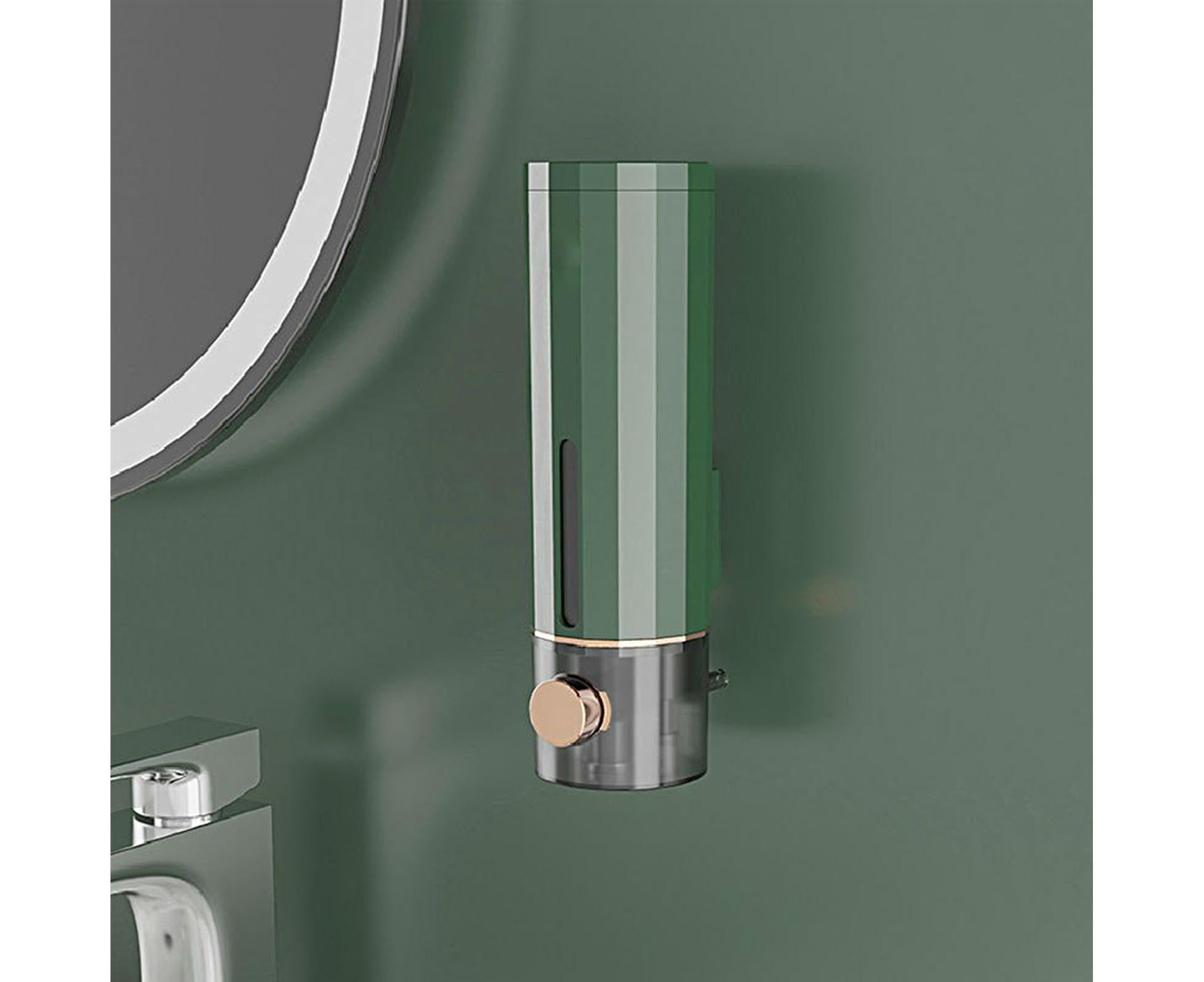 Soap Dispenser Wall Mounted Punch-free Visible Window Press Type Large Capacity Shampoo Conditioner Shower Gel Container for Bathroom - Image 5