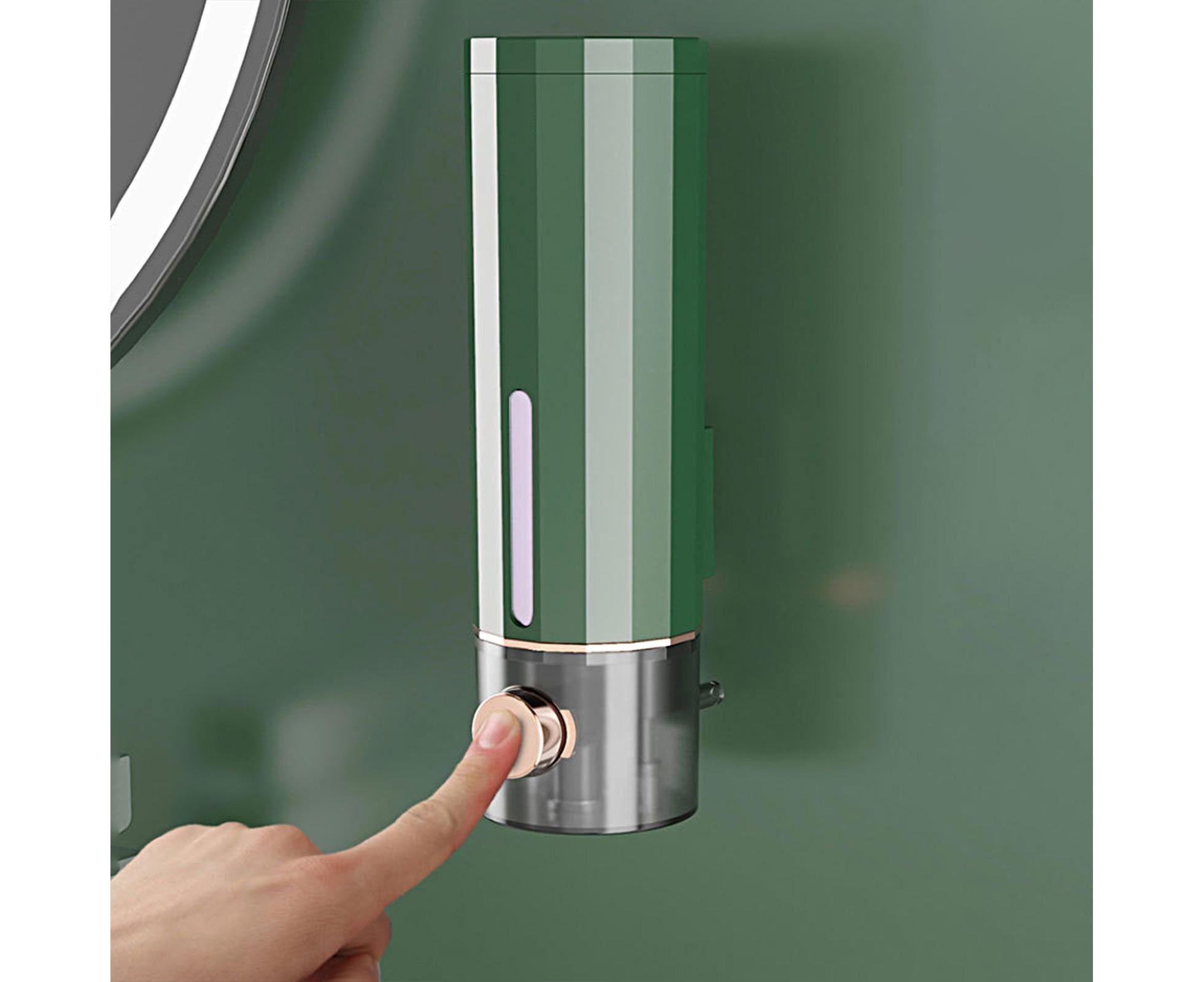 Soap Dispenser Wall Mounted Punch-free Visible Window Press Type Large Capacity Shampoo Conditioner Shower Gel Container for Bathroom - Image 7