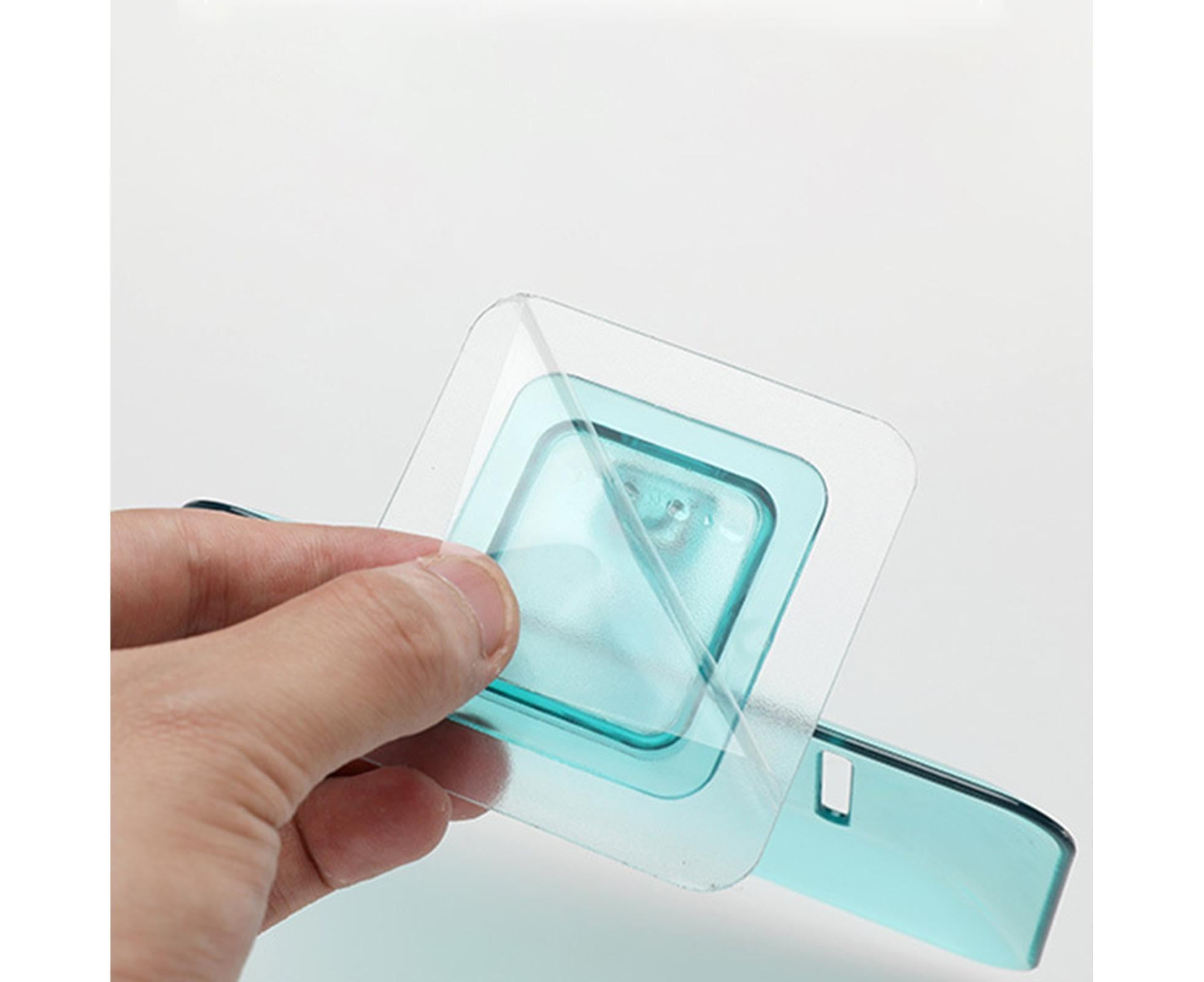 Soap Holder Easy to Install Selfdhesive PVC Bathroom Soap Holder for Home-Green - Image 3